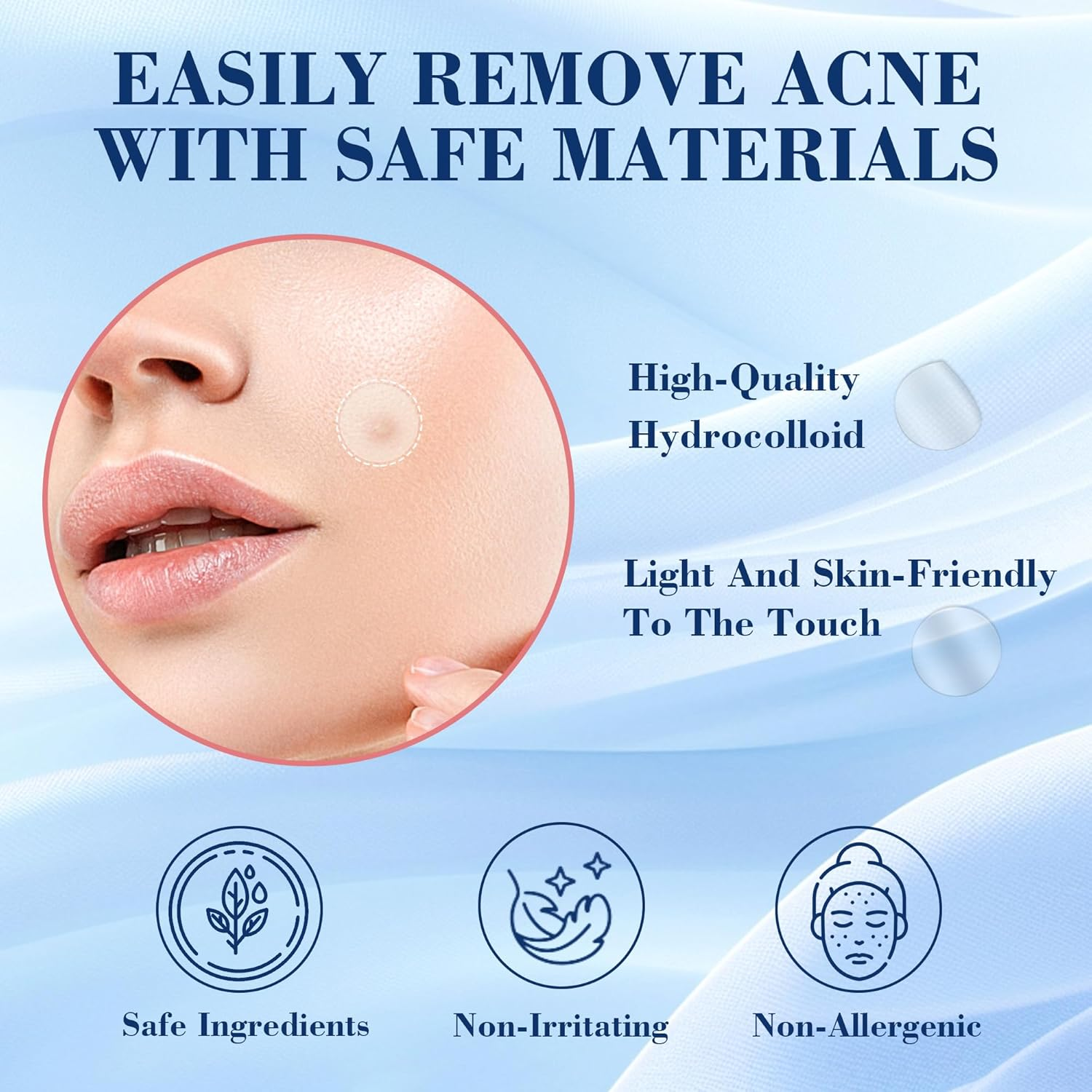 Prowithlin Pimple Patches, Invisible, Fast Absorbing Patch Acne for Day & Night Use, Acne Patch for Skin Care Clearer, Gentle Hydrocolloid Patches Acne, 252 Count, 2 Size（10Mm & 12Mm） image number 4