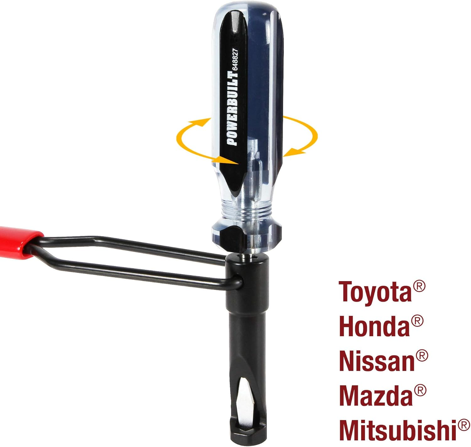 Powerbuilt 10 Millimeter Jam Nut Valve Adjustment Tool, Slotted Valve Adjusting Stud, Honda, Nissan, Toyota, Japanese Vehicle Engines - 648827 image number 1