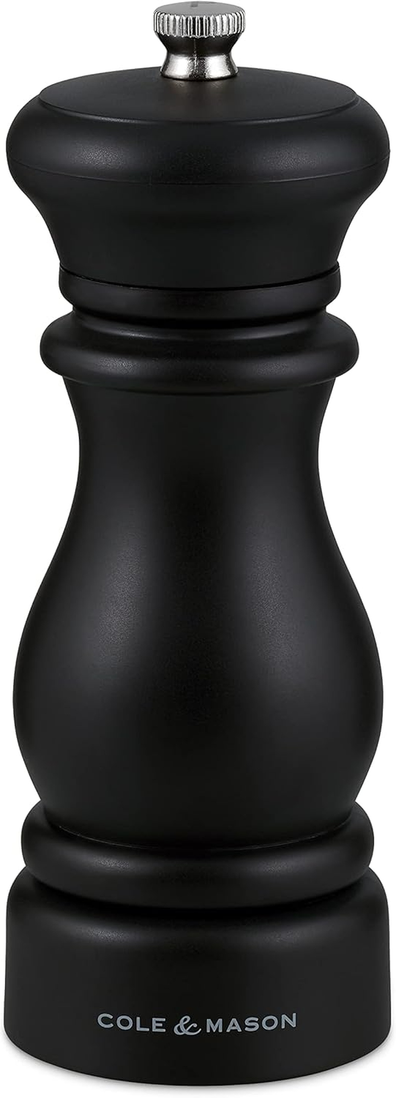 Cole & Mason Southwold Black & White Salt and Pepper Mill Set Gift Set - 165Mm Adjustable Grind | Classic Capstan Design | Diamond Sharp Ceramic Mechanism | 10-Year Guarantee | ABS Plastic image number 1