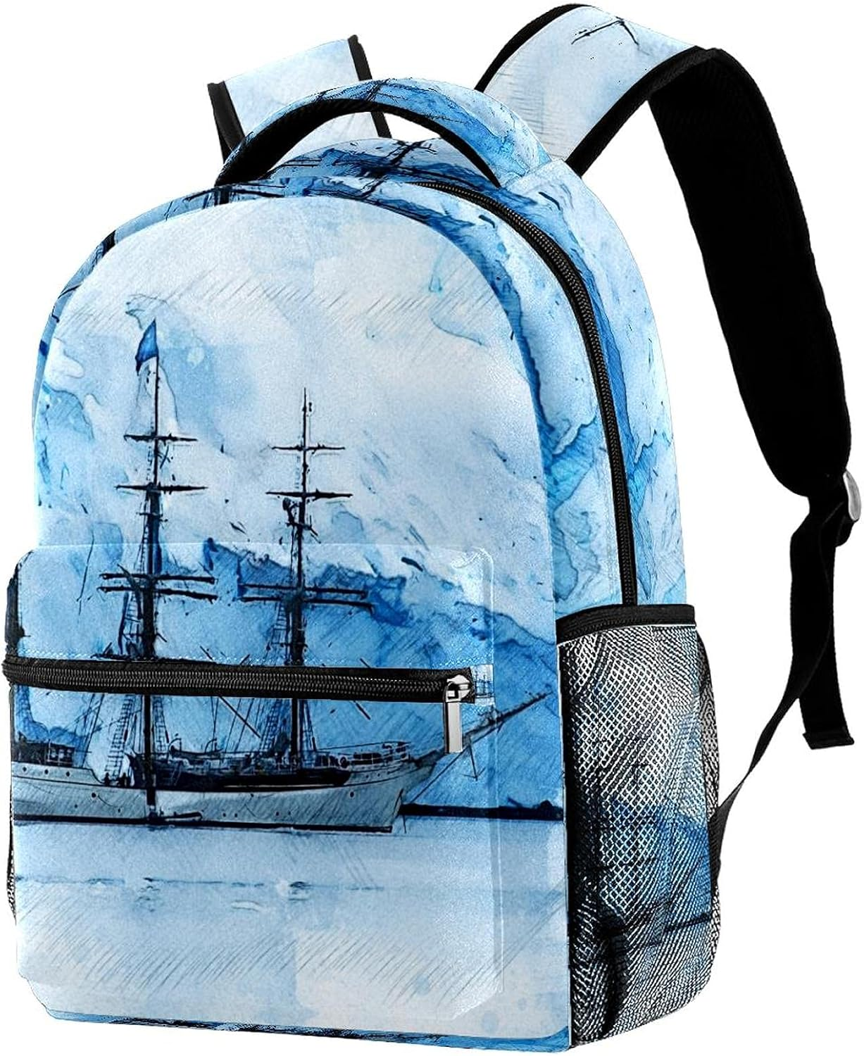 Ship Glacier Iceberg Antarctic Ice Backpack Students Shoulder Bags Travel Bag College School Tote Backpacks image number 3