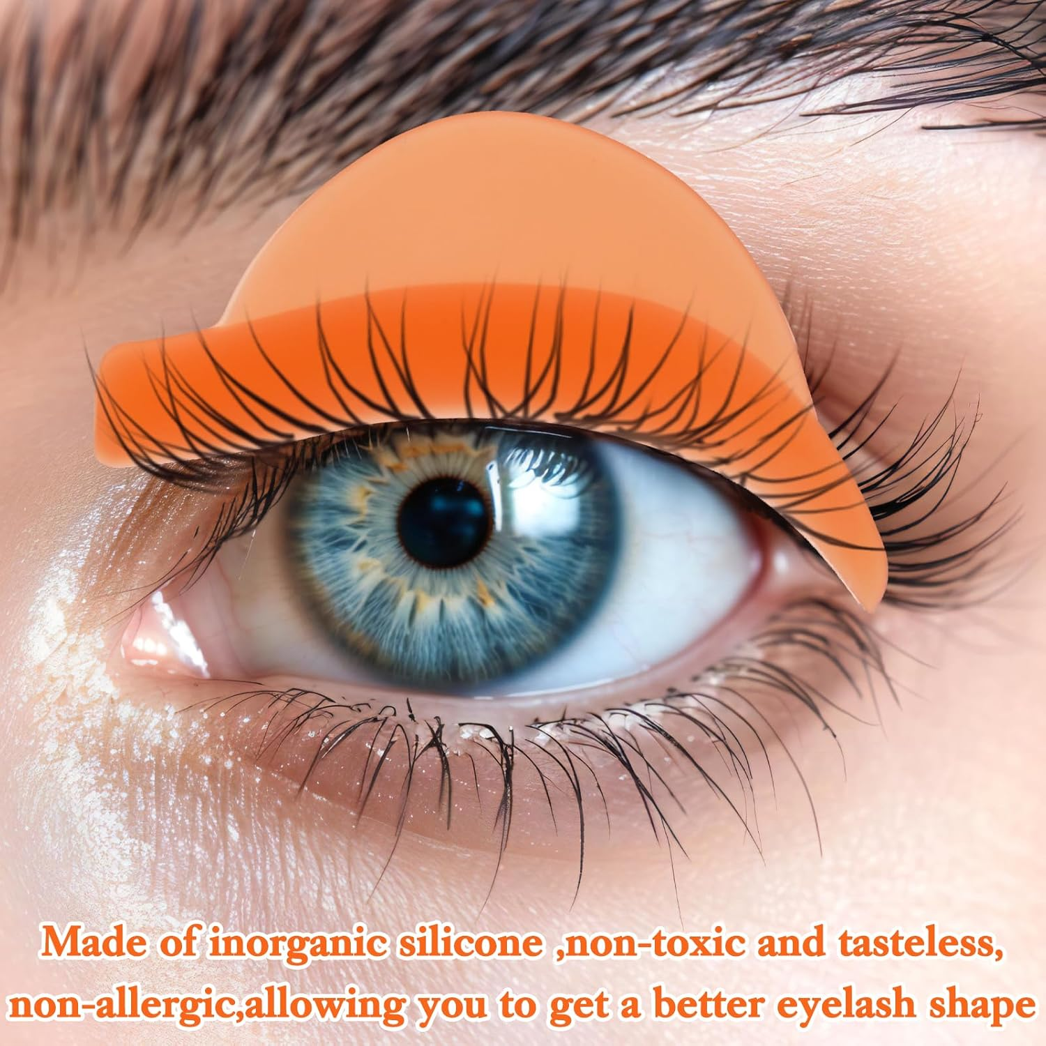 Oruola Pack of 30 Eyelash Lifting Pads, Eyelash Lifting Pads, Self-Adhesive Silicone Lash Lifting Accessories, Perm Pad for Lower Eyelashes with Grooves, Multicoloured Eyelash Lift Bars image number 3