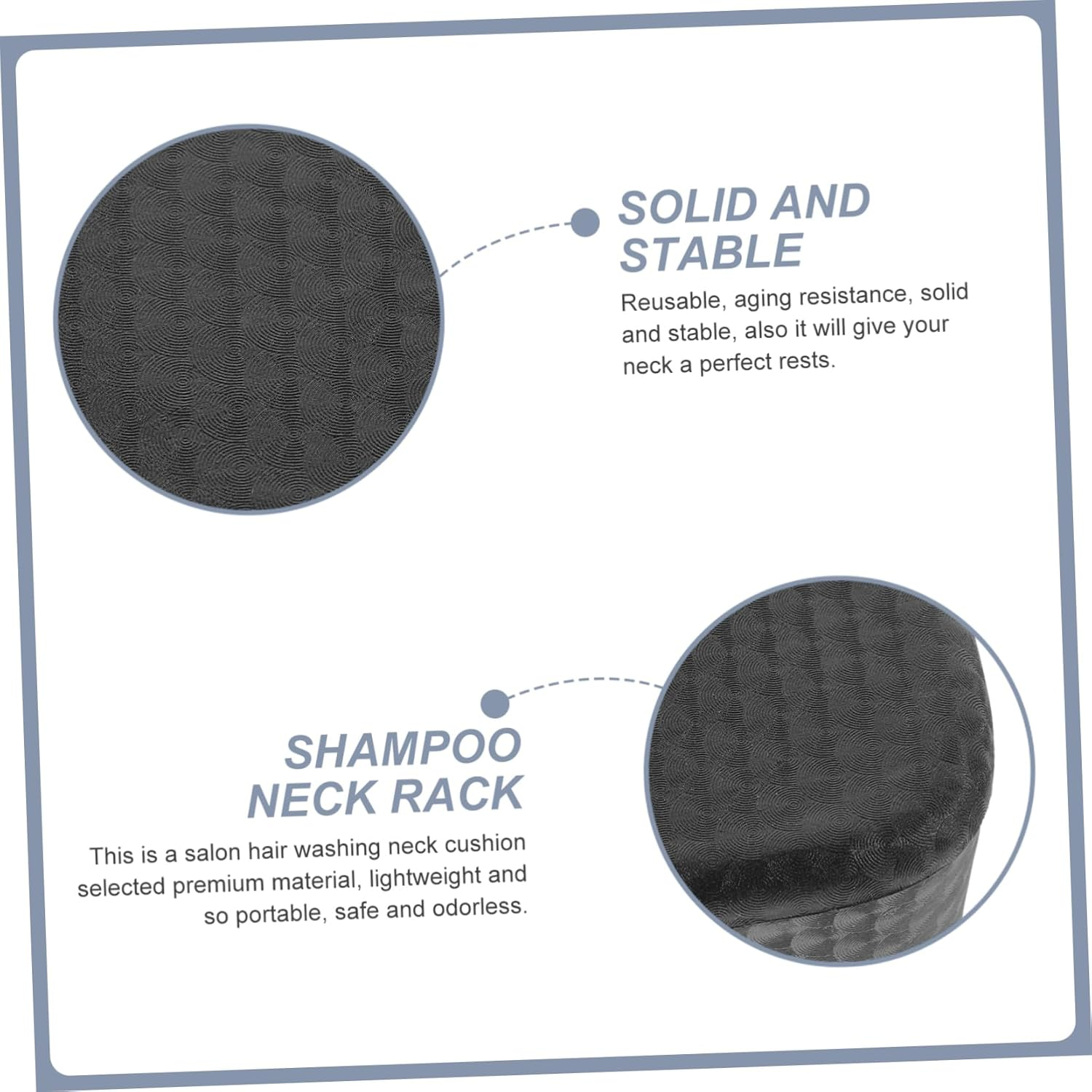 Healeved 3Pcs Shampoo Bowl Neck Rest Cushion Salon Spa Hair Washing Pillow Support Reusable Comfortable Neck Cushion for Spa and Home Use image number 1