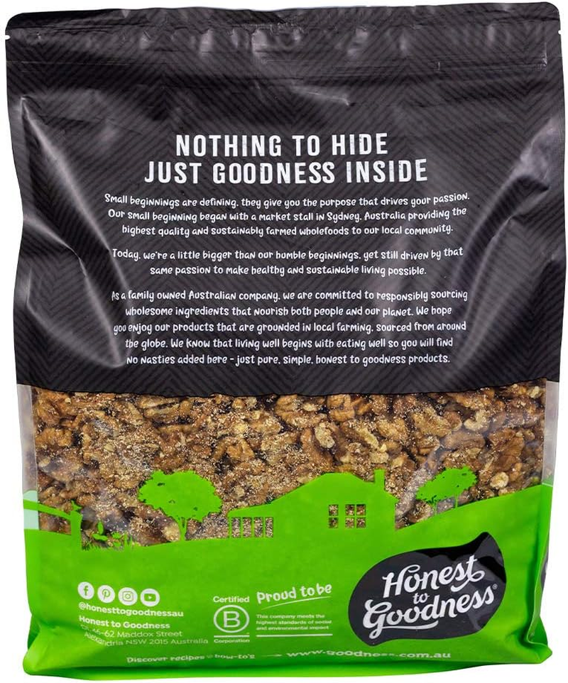 Honest to Goodness, Organic Walnut Kernels Premium Halves & Pieces, 4 Kg - Distinct Nutty Flavour, Indulge in Their Creamy Texture and Satisfying Crunch. image number 2