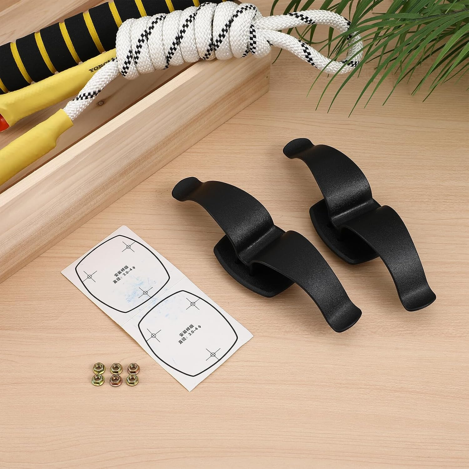 2 Pcs Car Umbrella Clip Holder Screw Install Car Door and Trunk Organizer Heavy Duty Abs Plastic Umbrella Rack Hook for Auto Storage Black image number 6