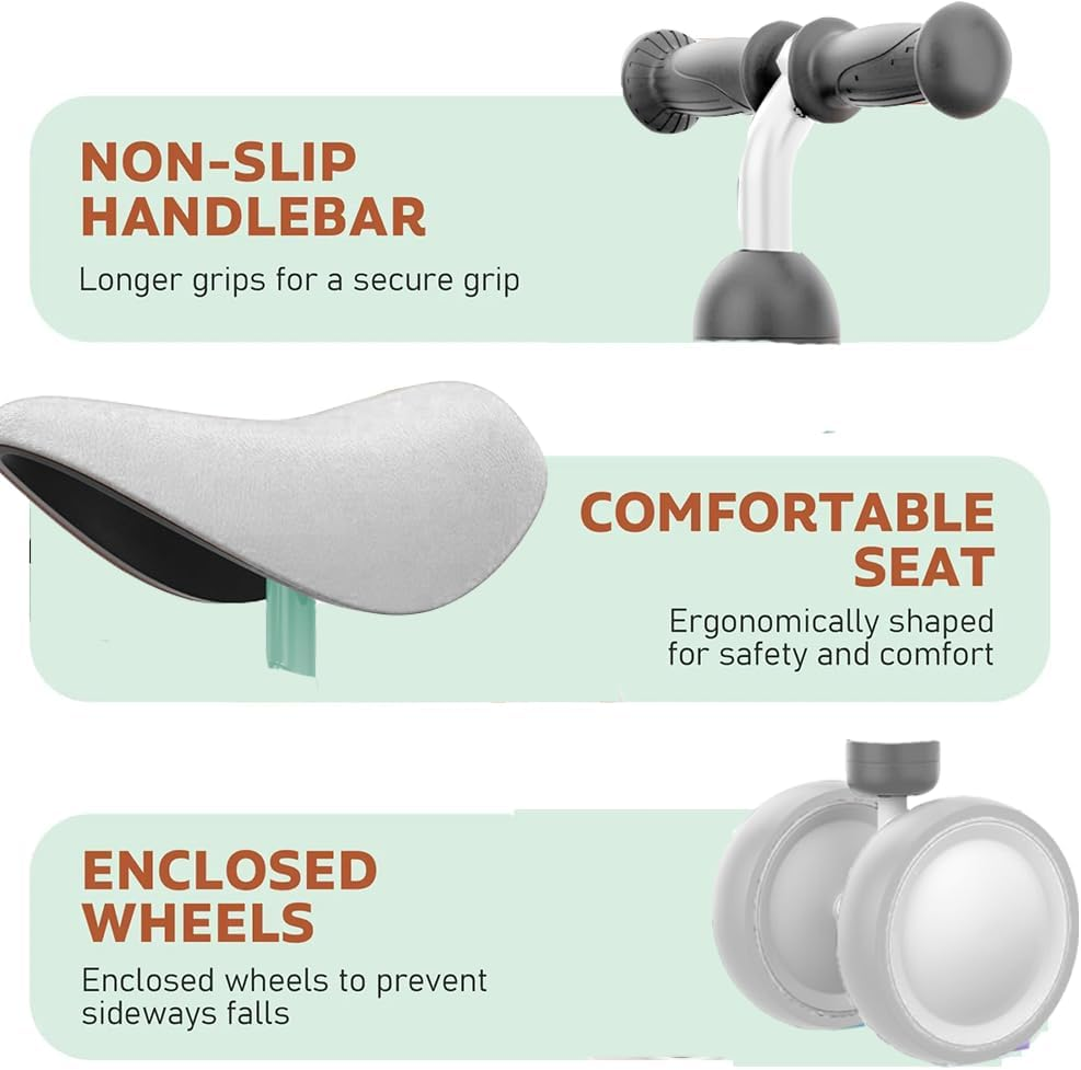 Baby Balance Bikes -TEKXDD Bicycle Kids Toys Riding Toy for 1 Year Boys Girls 10-24 Months Baby'S First Bike First Birthday Gift