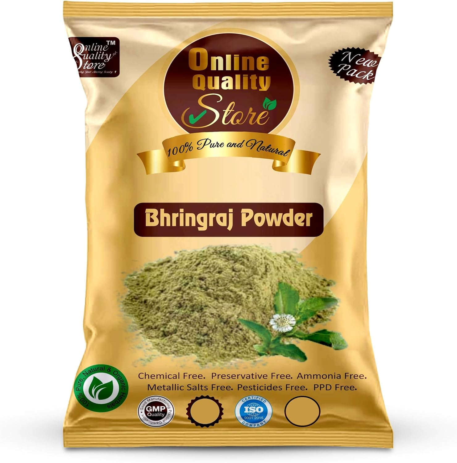 Online Quality Store Combo Herbal Red Onion Shampoo and Reetha Powder (50G), Shikakai Powder (50G), Hibiscus Powder (50G), Amla Powder (50G), Bhrinraj Powder (50G) |Hair Care Kit image number 2