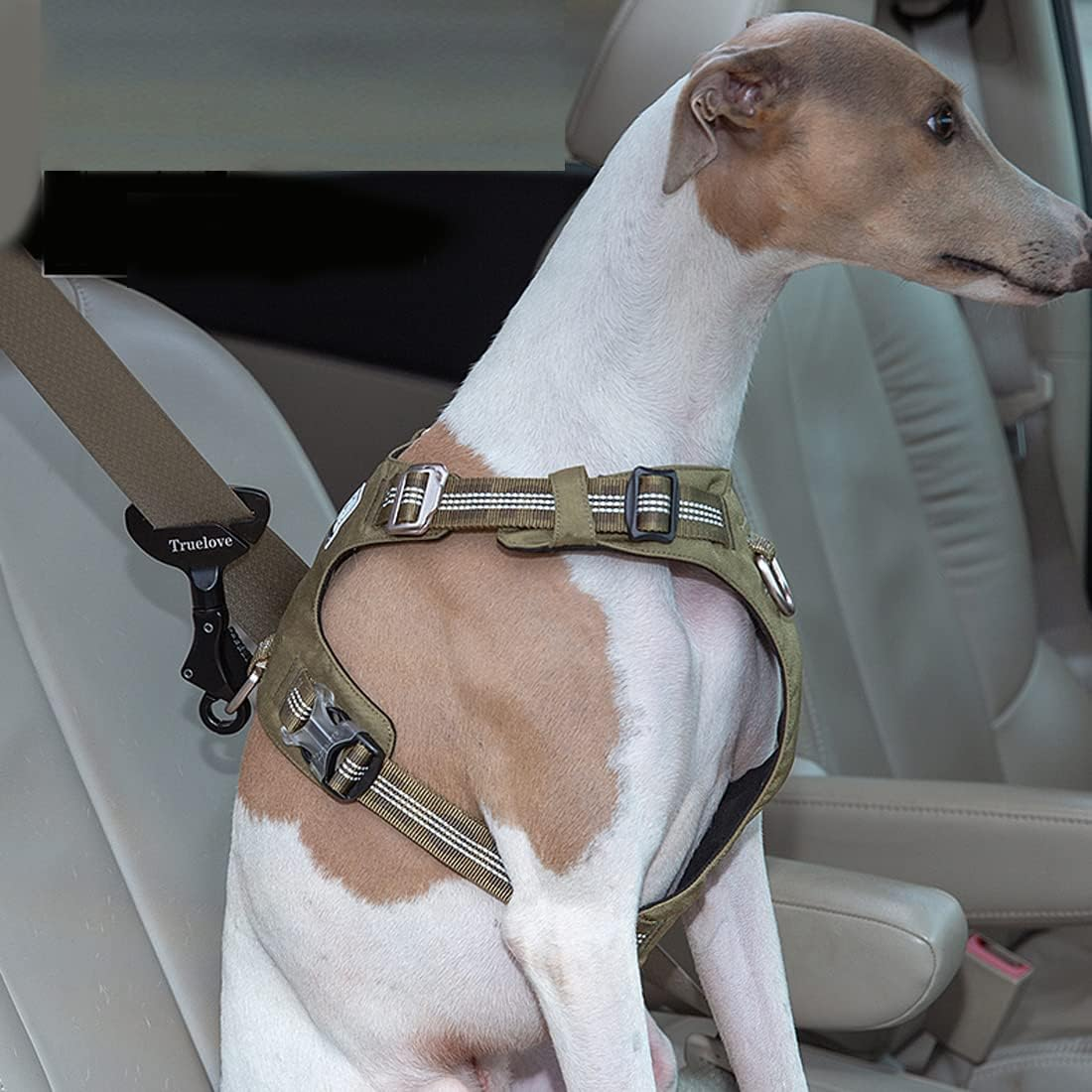 Car Dog Seat Belt Safety Buckle Lightweight Safety Belt Dog Safety Buckle Buckle in Dog Collar or Harness for Small Medium and Large Dogs image number 3