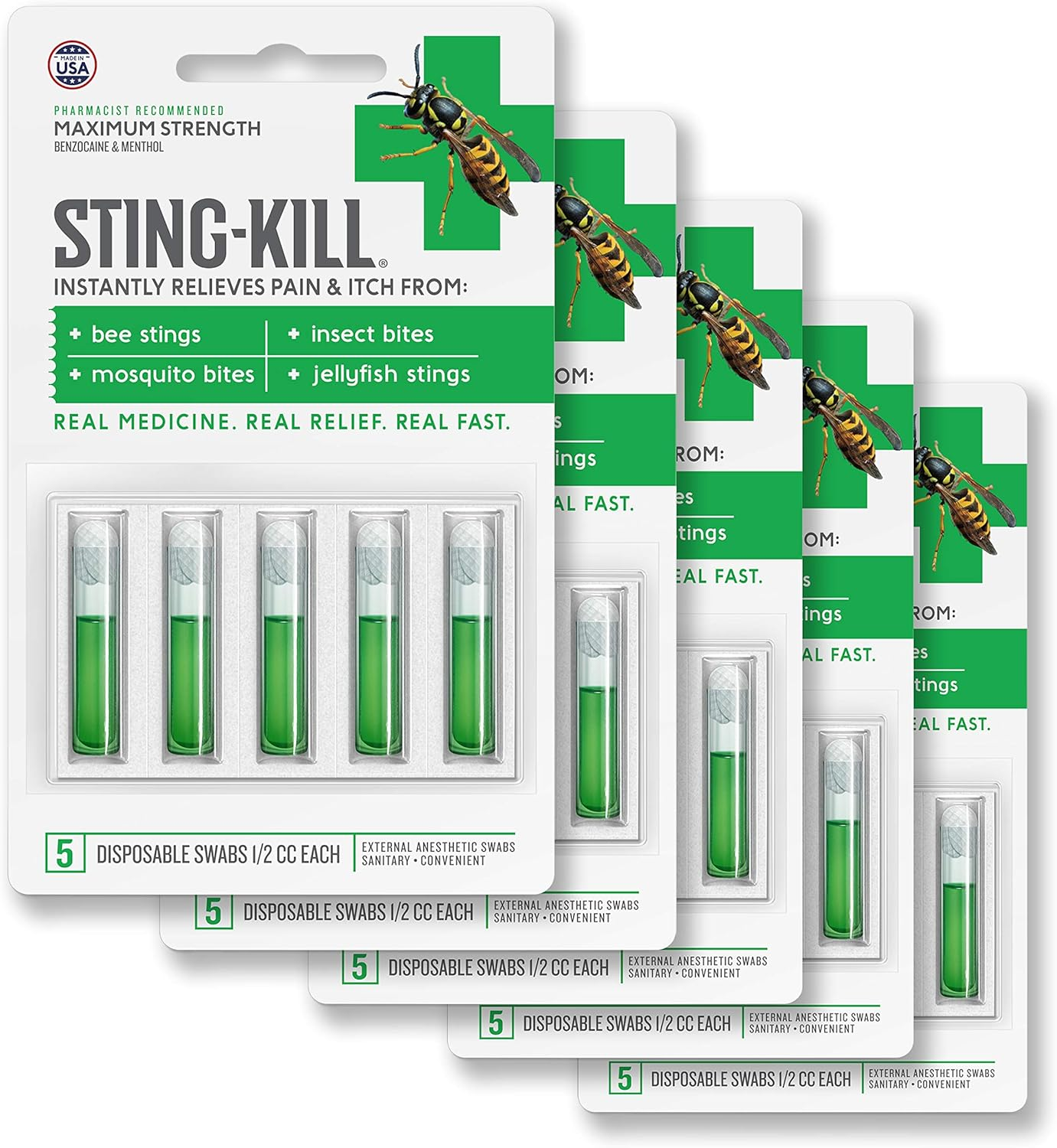 Sting-Kill Disposable Swabs 5 Each Pack of 5 image number 2