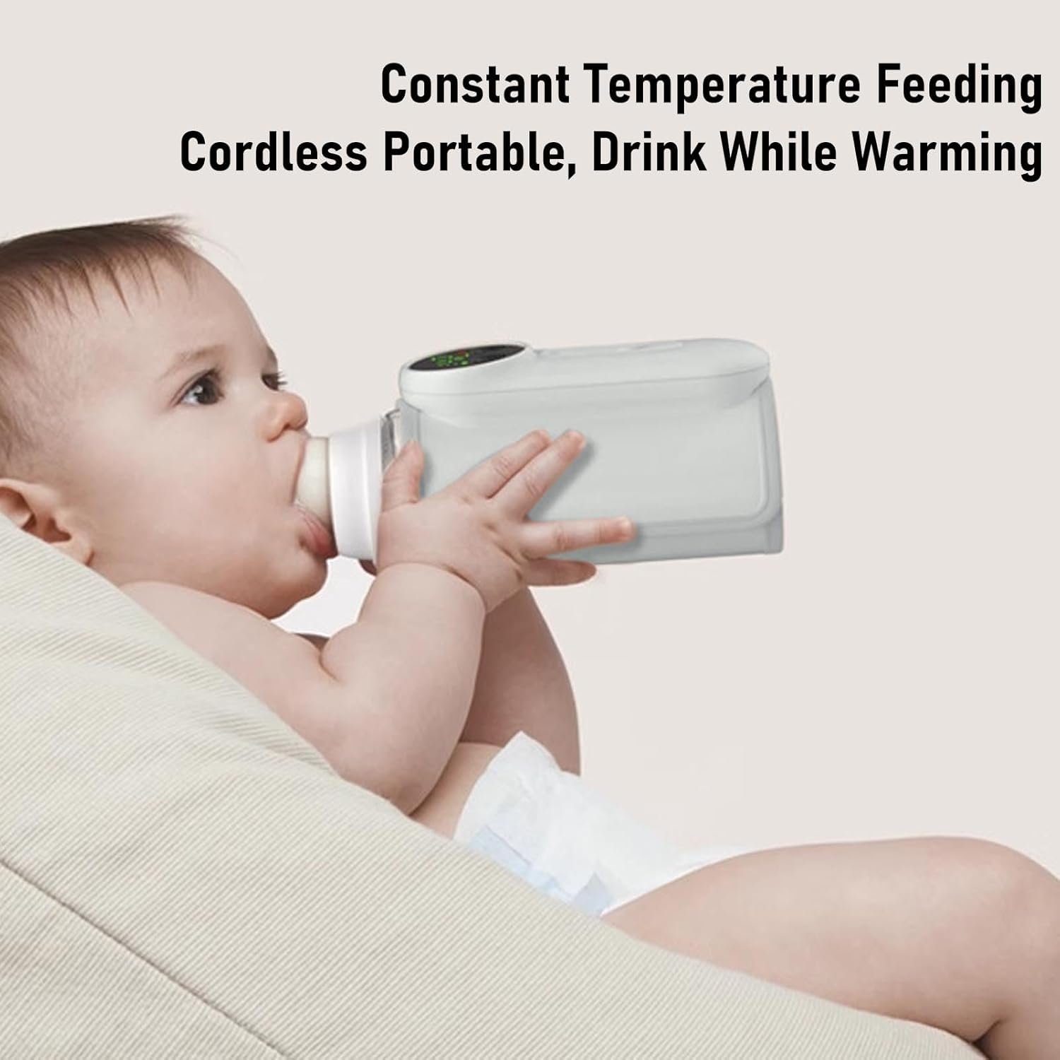 Pomya 18W Fast Heating Portable Bottle Warmer for Travel, Bottle Warmer Battery Powered for Home Outdoor, 8000Mah Battery image number 5