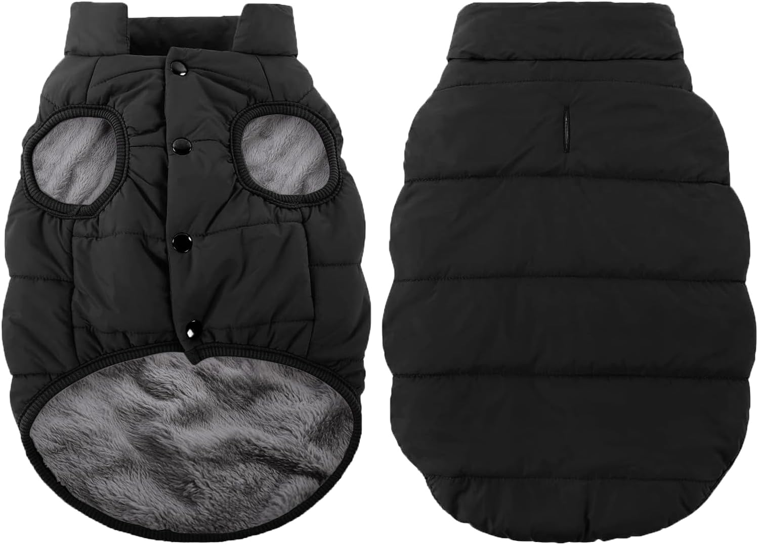 ASENKU Windproof Dog Winter Coat Waterproof Dog Jacket Warm Dog Vest Cold Weather Pet Apparel with 2 Layers Fleece Lined for Small Medium Large Dogs