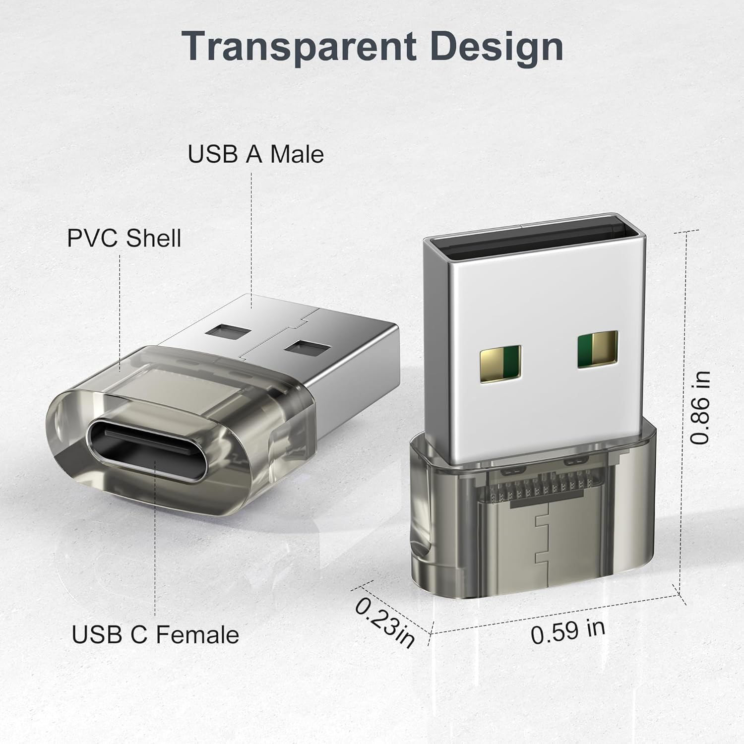 Basesailor USB to USB C Car Adapter 3Pack,Usbc Carplay Charger Plug Type C Female to a Male Cable Connector for Samsung S25 S24 A55,Iphone 16 16E 15 Pro Max,Not for Ipad/Magsafe/Home/Pod image number 4
