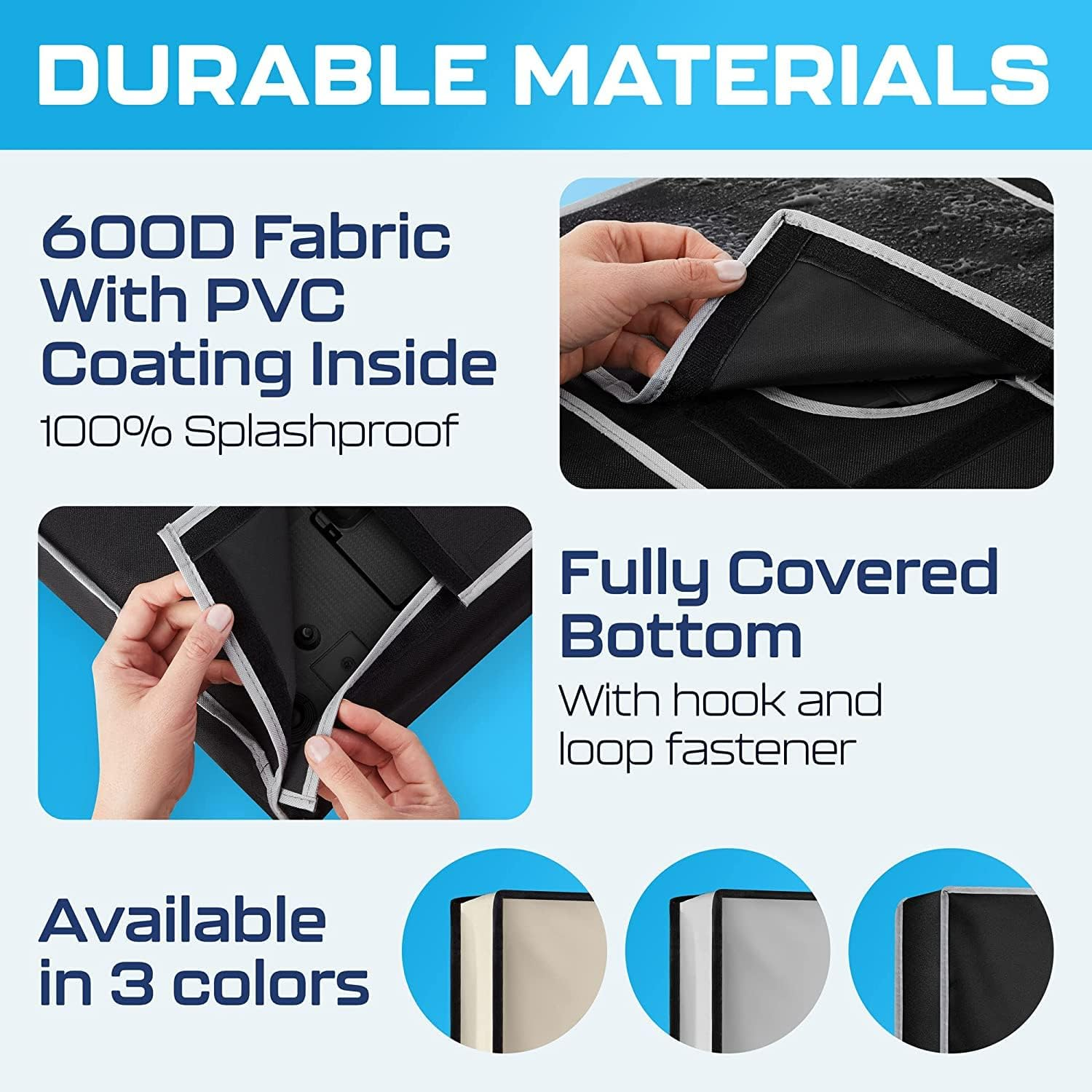 Garnetics Outdoor Tv Cover 43 Inch Waterproof and Weatherproof TV Covers | Outdoor TV Enclosure | Smart Shield TV Screen Protector for outside TV | Cover for Moving | TV Display Protectors image number 6