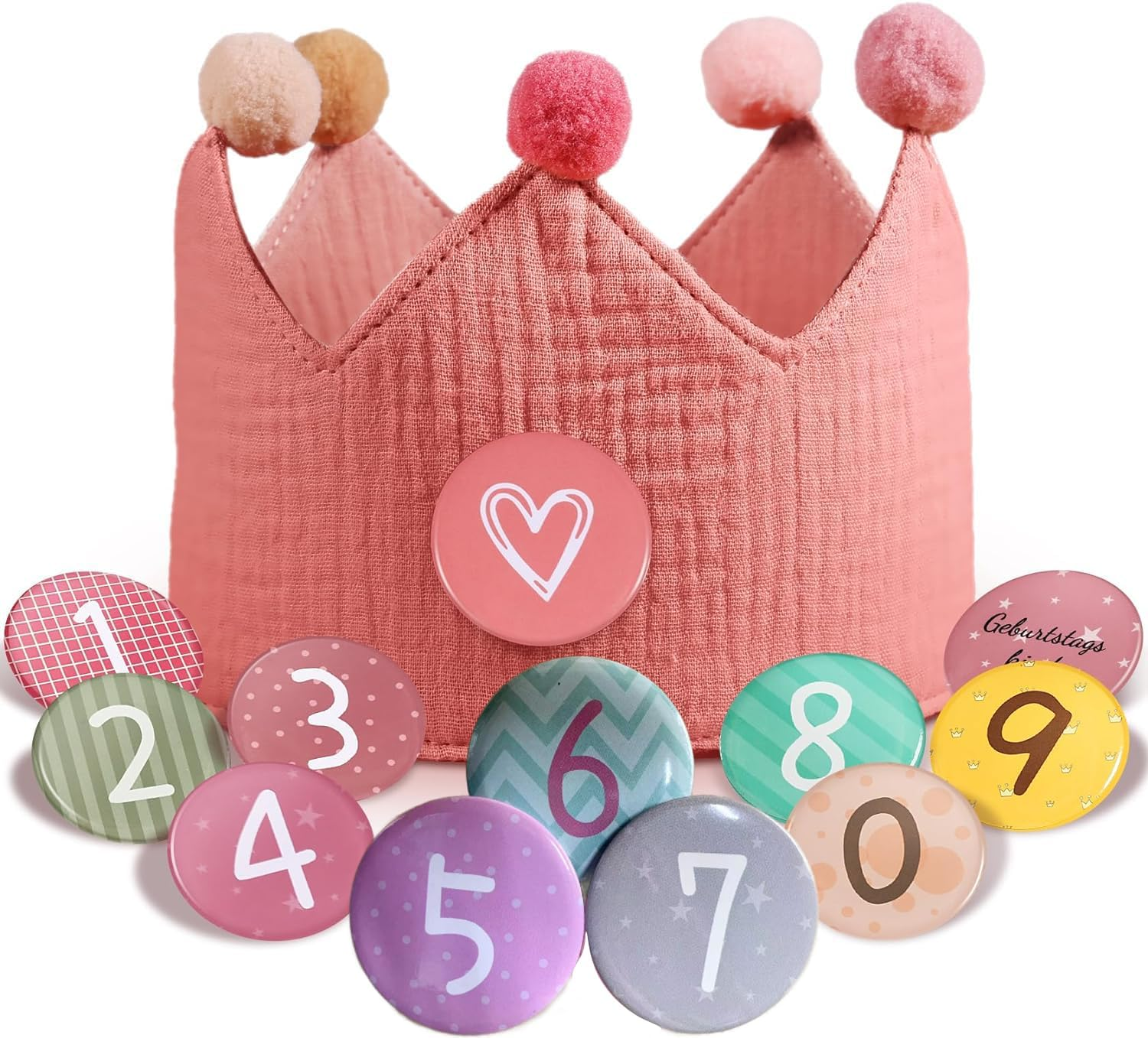 Birthday Crown Birthday Hat Birthday Headband Birthday Girl Badge Party Hats Numbers from 0-9 image number 4