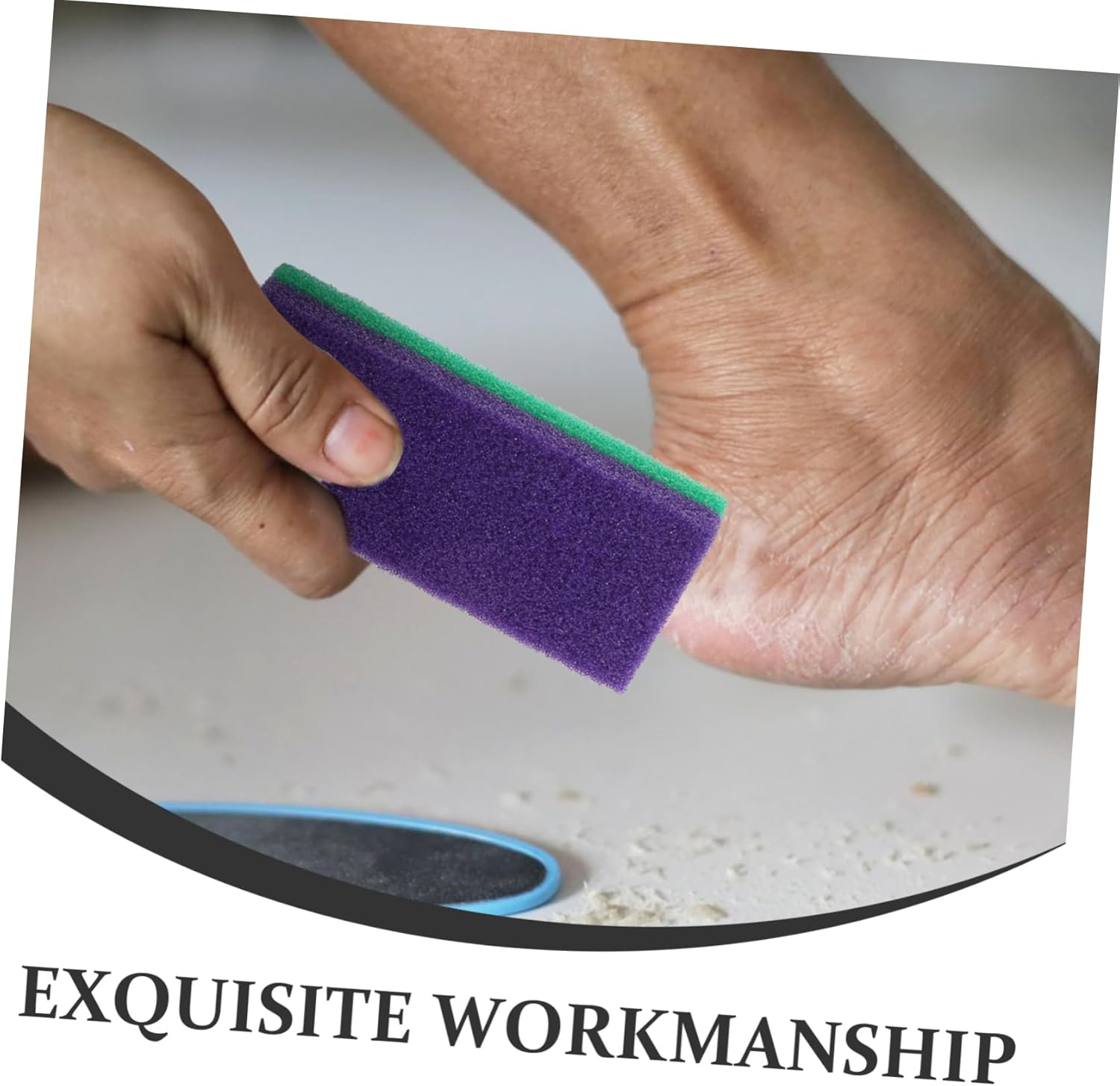 3Pcs Dual-Sided Pumice Stone Callus Remover Dead Skin Tool for Feet and Hands Exfoliating Foot Scrubber Bath Cleaning Stones Assorted Green Yellow Pink Colors image number 4