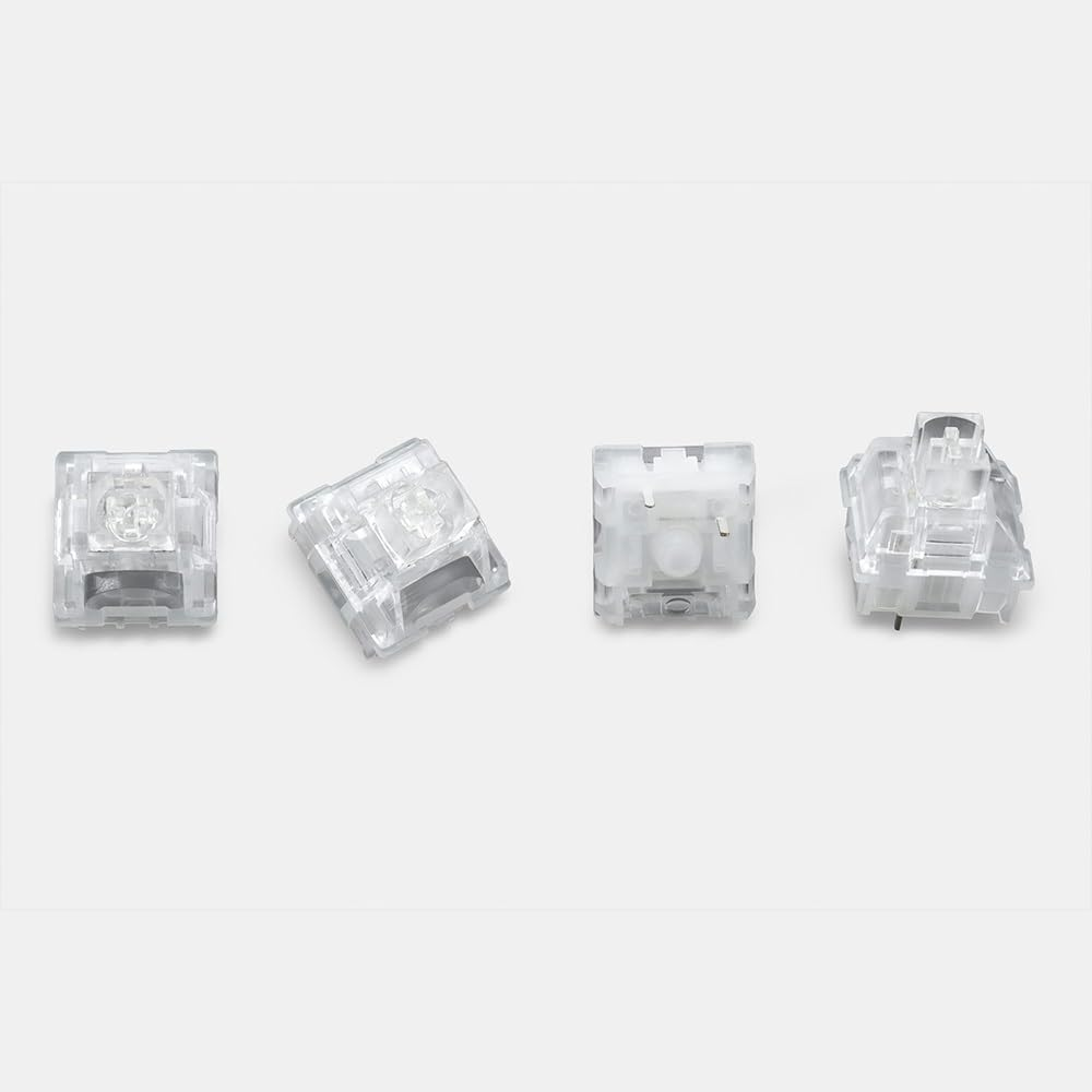 TTC Frozen Silent V2 Switch, Transparent RGB Pre-Lubed Silent Linear Mechanical Keyboard Switch(110Pcs) image number 3