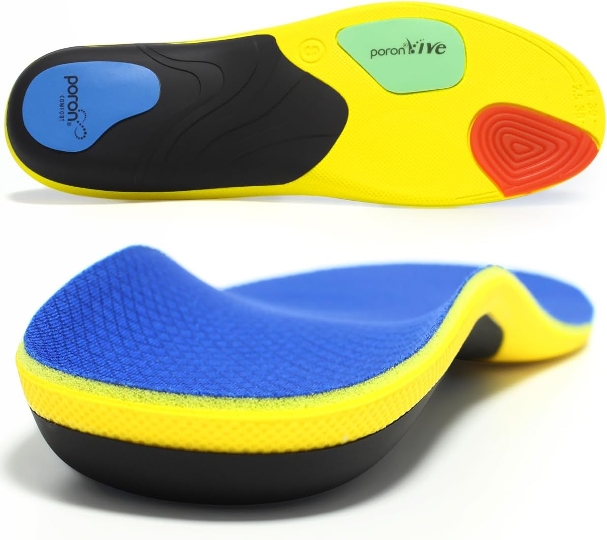 Plantar Fasciitis Insoles Men Women- 220+ Lbs Orthotic Insoles High Arch Support Insoles with Comfort Cushion Orthotic Pain Relief Insoles for Flat Feet Shoe Insole, Absorb Shock with Ever image number 4