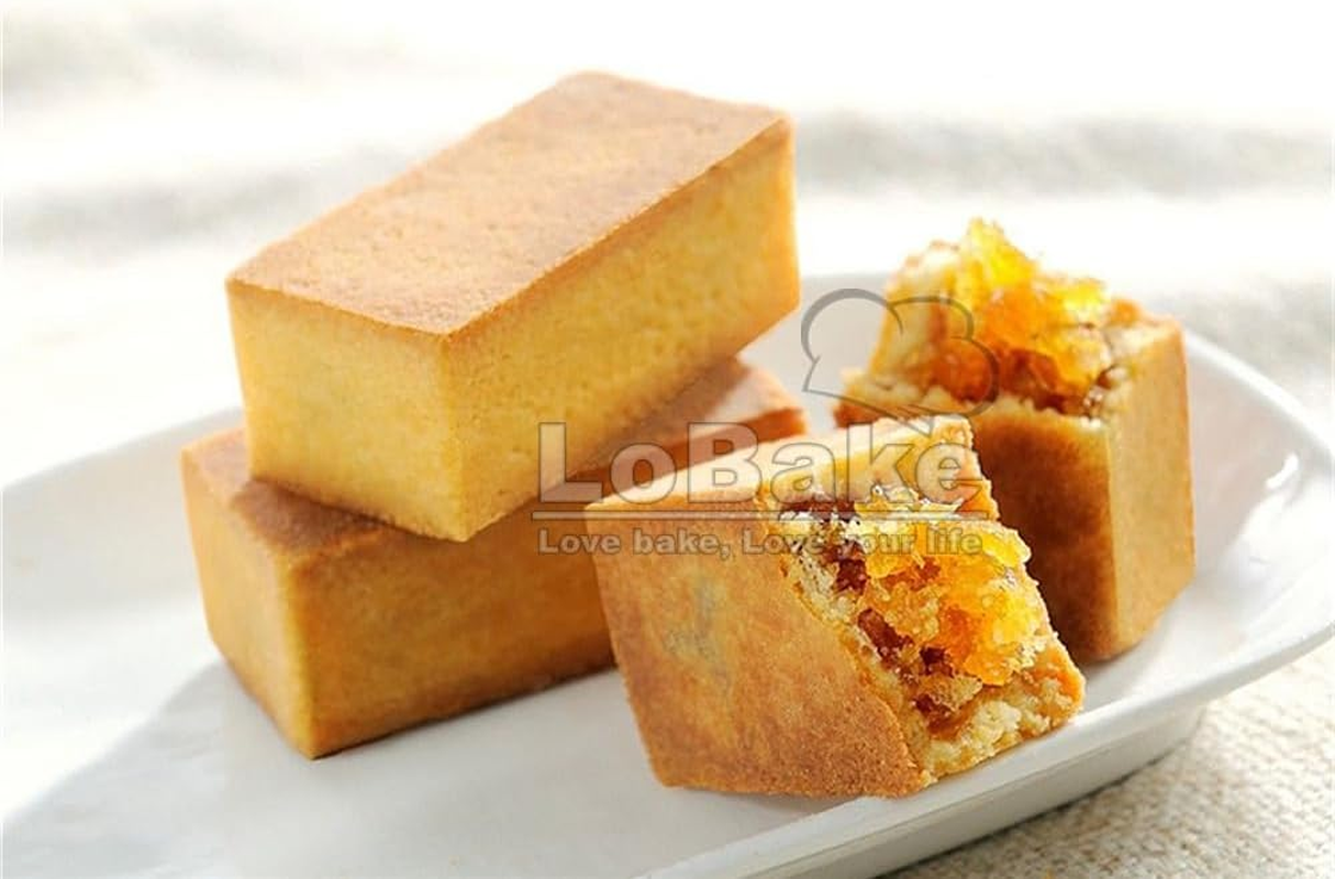 2.1Cm Height Lengthened Rectangle Aluminium Pineapple Cake Mold Stainless Steel Press Stamp Fondant Cookie Biscuit Molds DIY