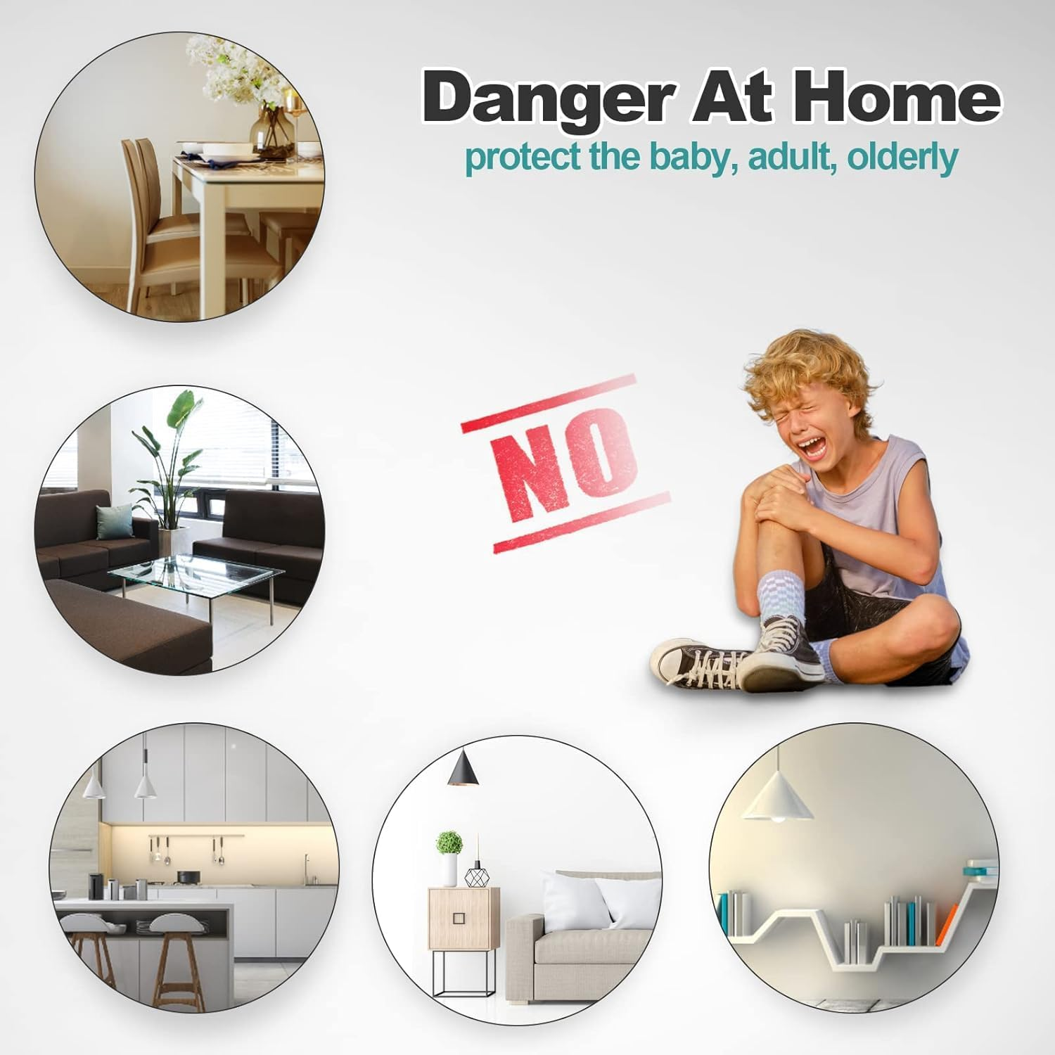 20 Pack Corner Protector Clear Corner Guards Table Corner Protectors ， Proofing Furniture Corner Edge Safety Bumpers for Coffee Table, Counter, Desk (Transparent, One Size) image number 1