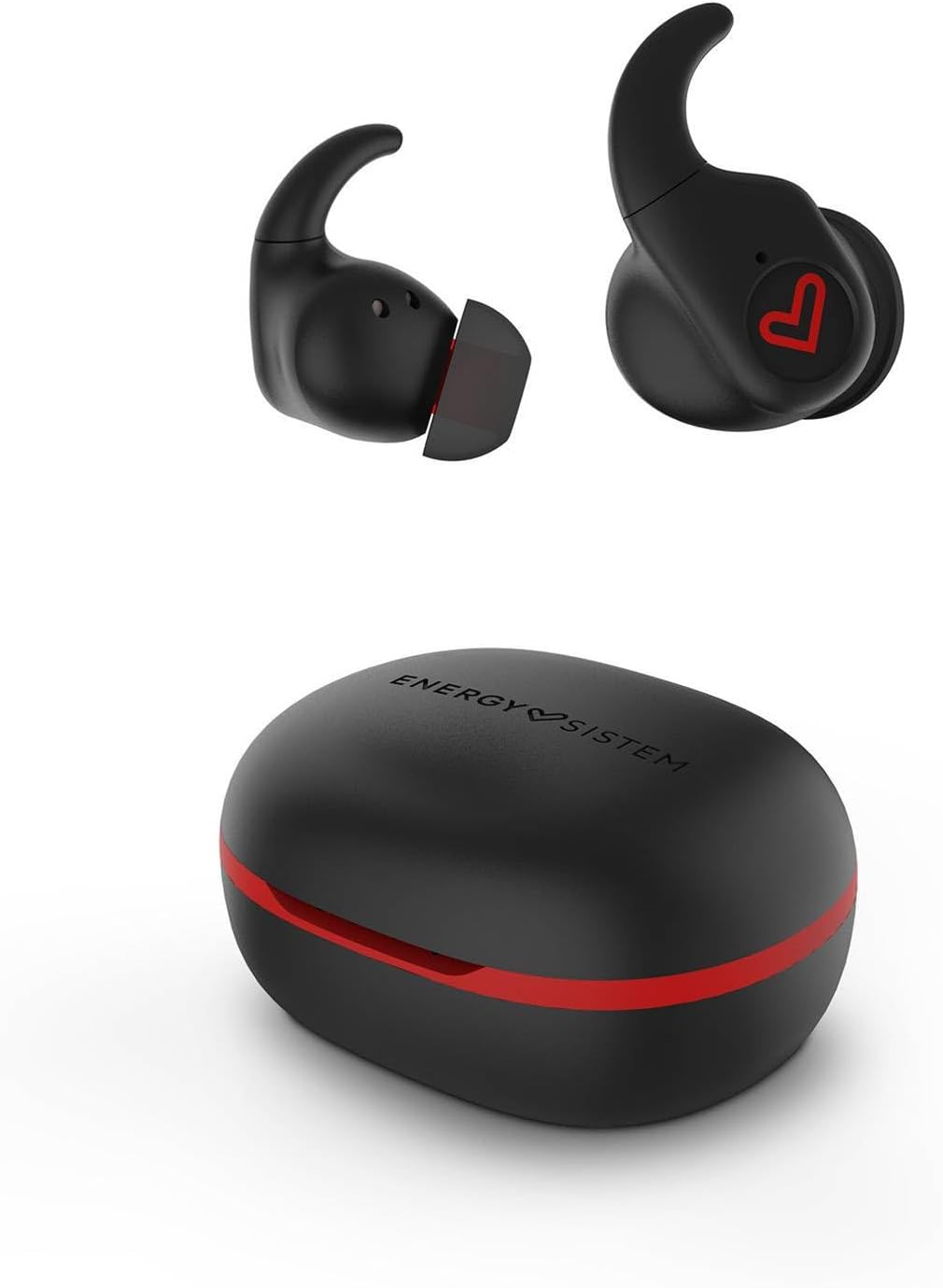 Energy Sistem Freestyle Sports Headphones (Bluetooth&reg; 5.3, True Wireless Stereo, Secure Fit+, IPX5, Esmart Connect App) - Black image number 4