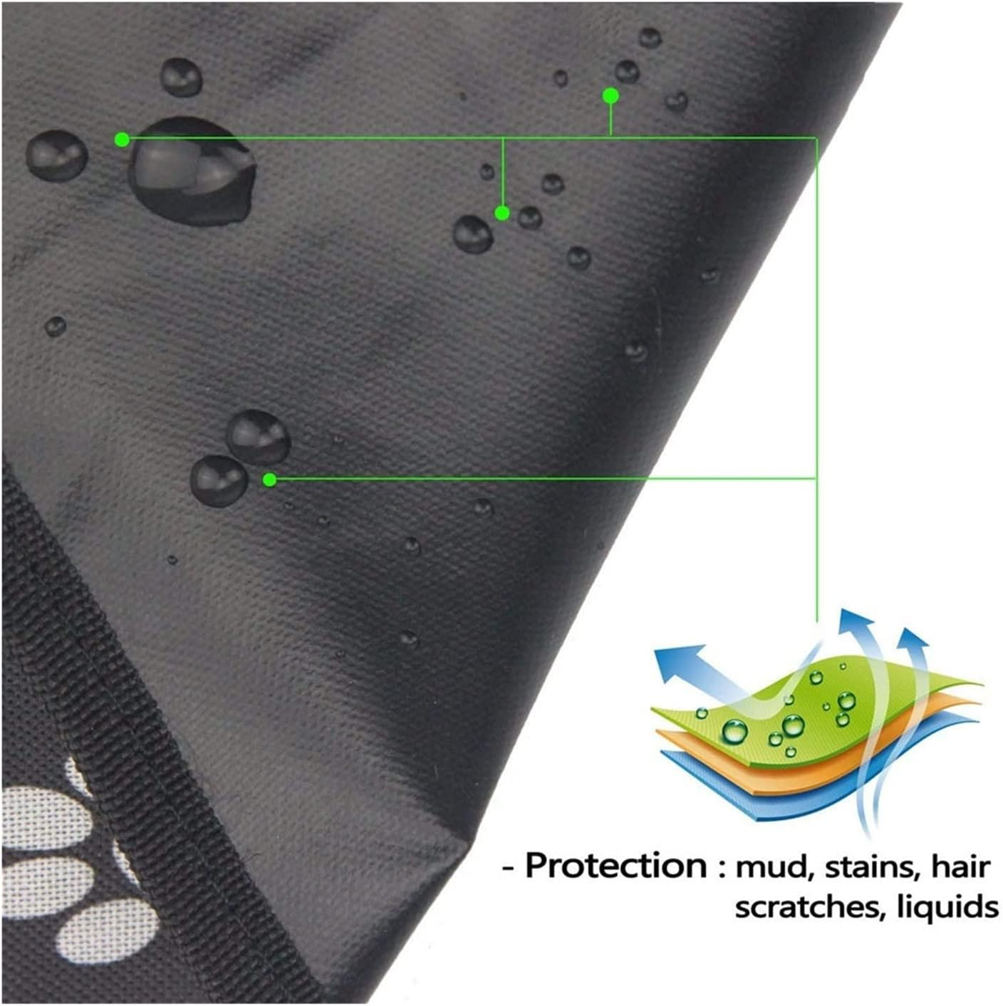 Dog Car Seat Cover Pet Car Seat Cover Cushion Dog Carrier Bag Back Hammock Protection Belt Seat Belt Dog Bag Dog Hammock(Color:F) - A image number 2