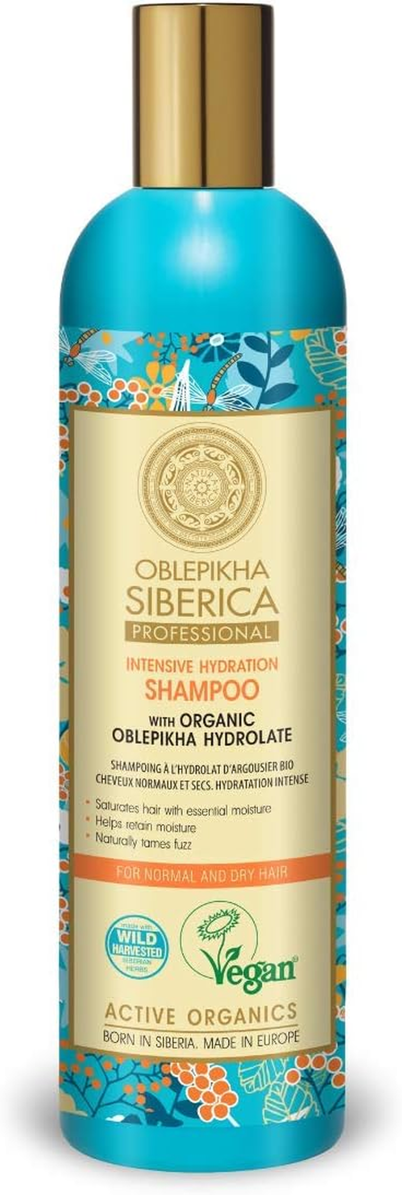 Natura Siberica Oblepikha Active Organic Sea Buckthorn Shampoo for Normal and Dry Hair 400 Ml (Natura Siberica)