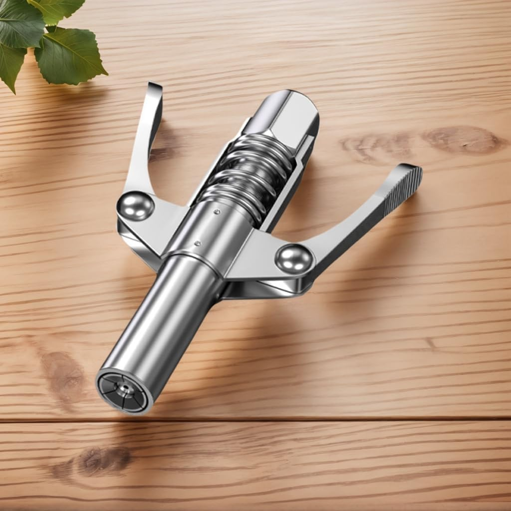 Lock and Lube Grease Coupler,Leakproof High Pressure Grease Fittings - Replacement Parts for Machine Engineering Lubrication Automotive Greasing Trailer Vehicle Trucks Car Industrial image number 1