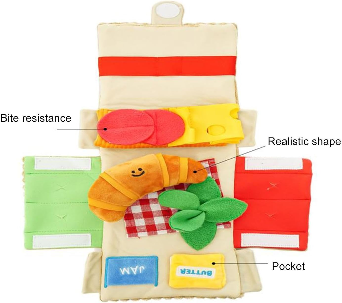 Dog Sniffing Mat,Pet Snuffle Mat with Cute Cow Horn Toy and Treat Pouch - Interactive and Behavioral Training Aid Toy, Dog Enrichment Toys for Pets, Puppies, Cats image number 6