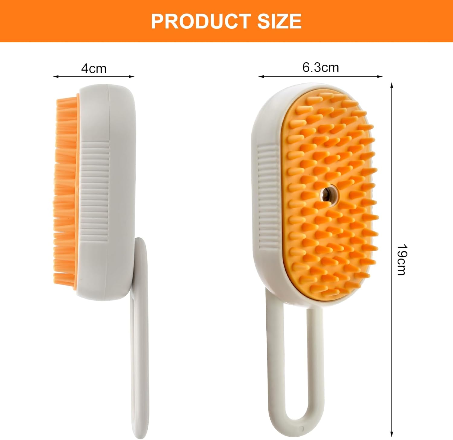 Cat Brush with Steam, Steamy Pet Brush, Dog Cat Brush with Water Steam Brush for Cats, Dogs, Pet Spray, Massage Comb, Cat Comb with Steam, Pet Comb, Fur Brush, Cat Hair Brush image number 4