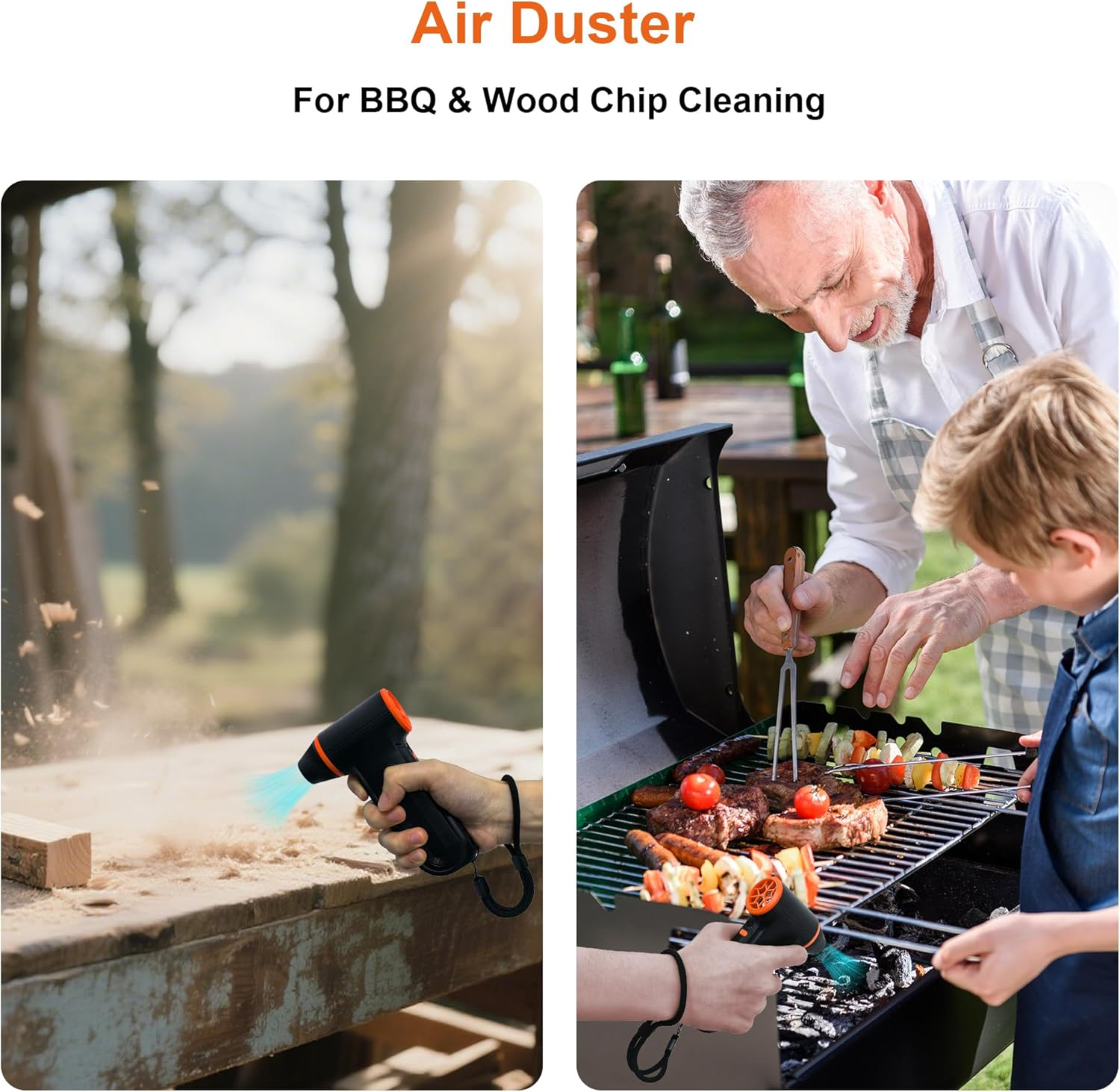 X117 Compressed Air Duster-150000Rpm Super Power Electric Air Duster, 3-Gear Adjustable Mini Blower with Fast Charging, Dust Blower for Computer, Keyboard, House, Outdoor and Car image number 1