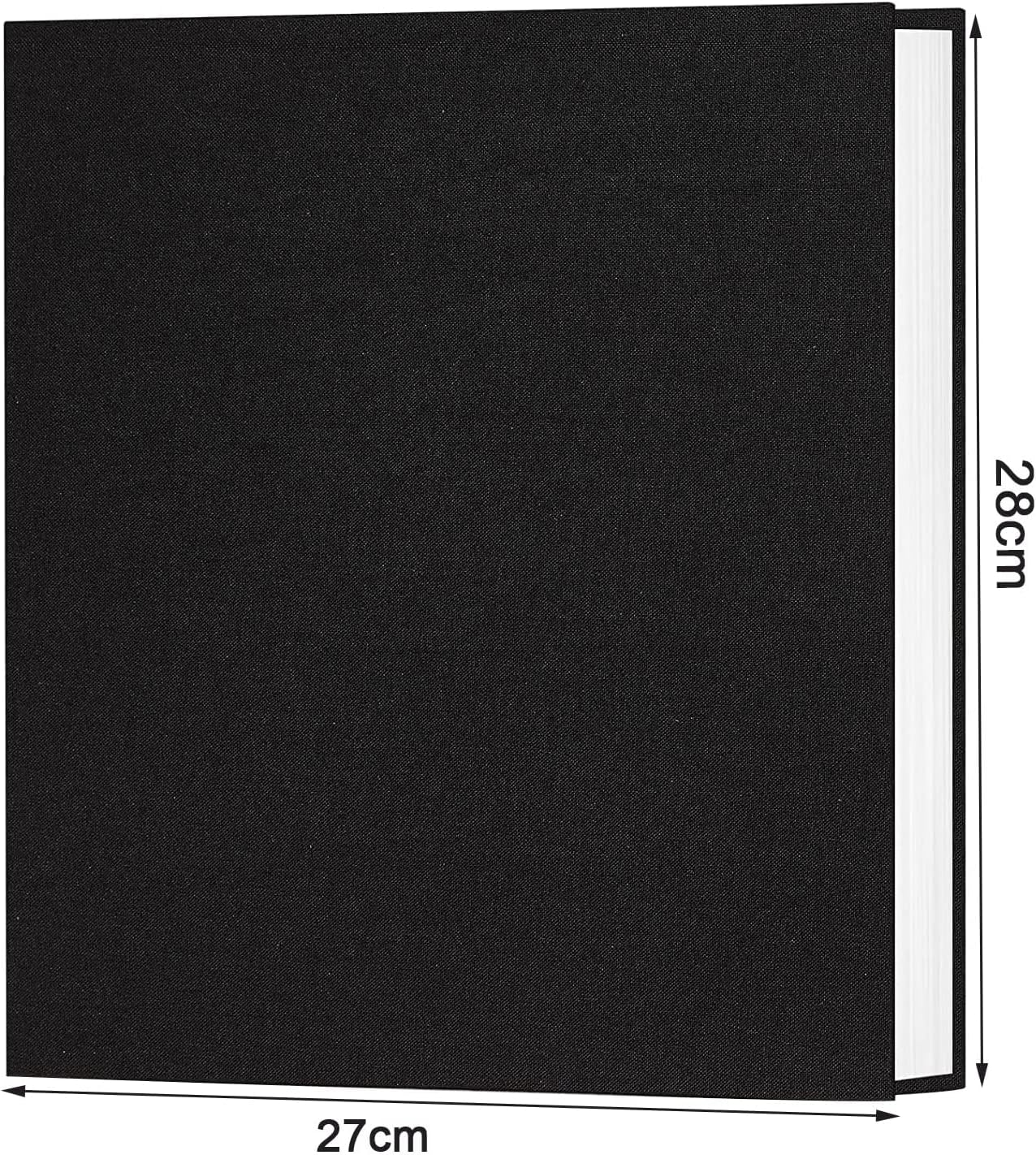 ROROUP Photo Albums, Extra Large Capacity Family Wedding Picture Albums, Magnetic Self-Stick Photos, Memory Book Holds 3X5, 4X6, 5X7, 6X8, 8X10 Inch Photos (Black) image number 2