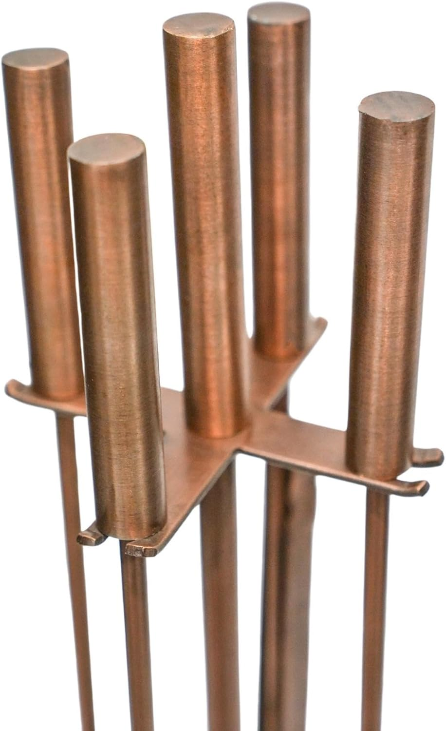 Ivyline Fireside Companion Set in Antique Copper with Stand - Indoor Fireside Utility Accessories - H 50 X W 15Cm image number 3