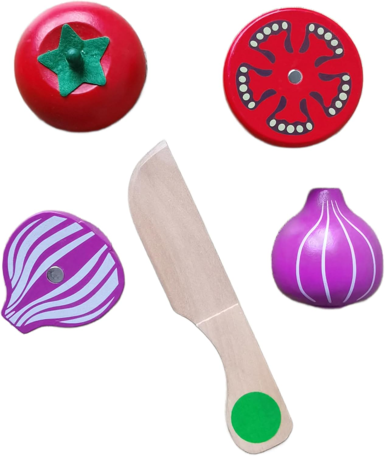 BEACENOV Wooden Play Food Toy for Toddler,Kids Kitchen Play Food Set,Play Kitchen Accessories,Pretend Play Toy Food Set,Toddler Montessori Educational Toy for Boys Girls Gift,Cutting Fruits Vegetables