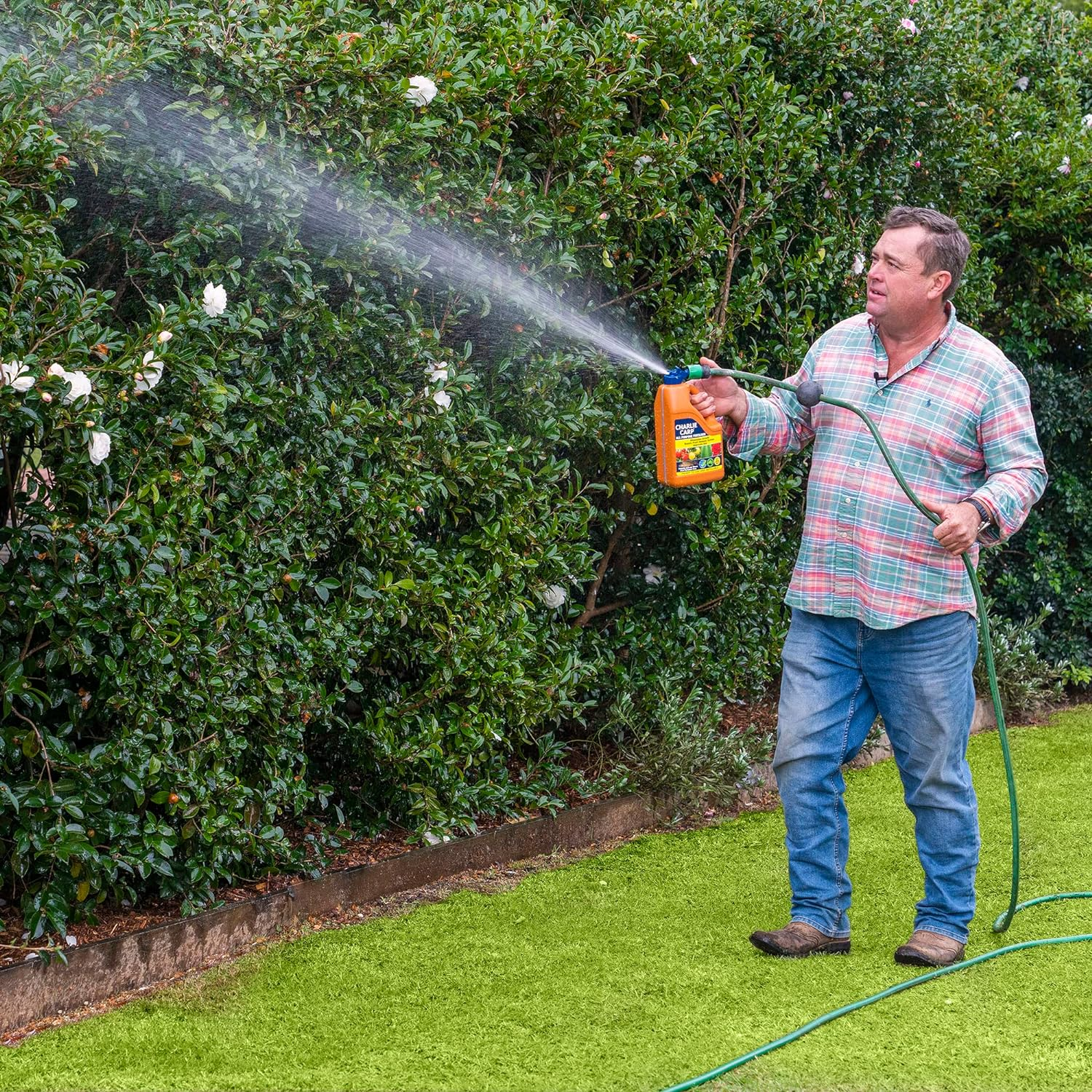 Charlie Carp All Purpose Fertiliser 2.2L - Hose-On and Ready to Use Lawn Fertiliser, Plant Food for Grass, Veggies and Fruit Trees - Covers 200M2 image number 6