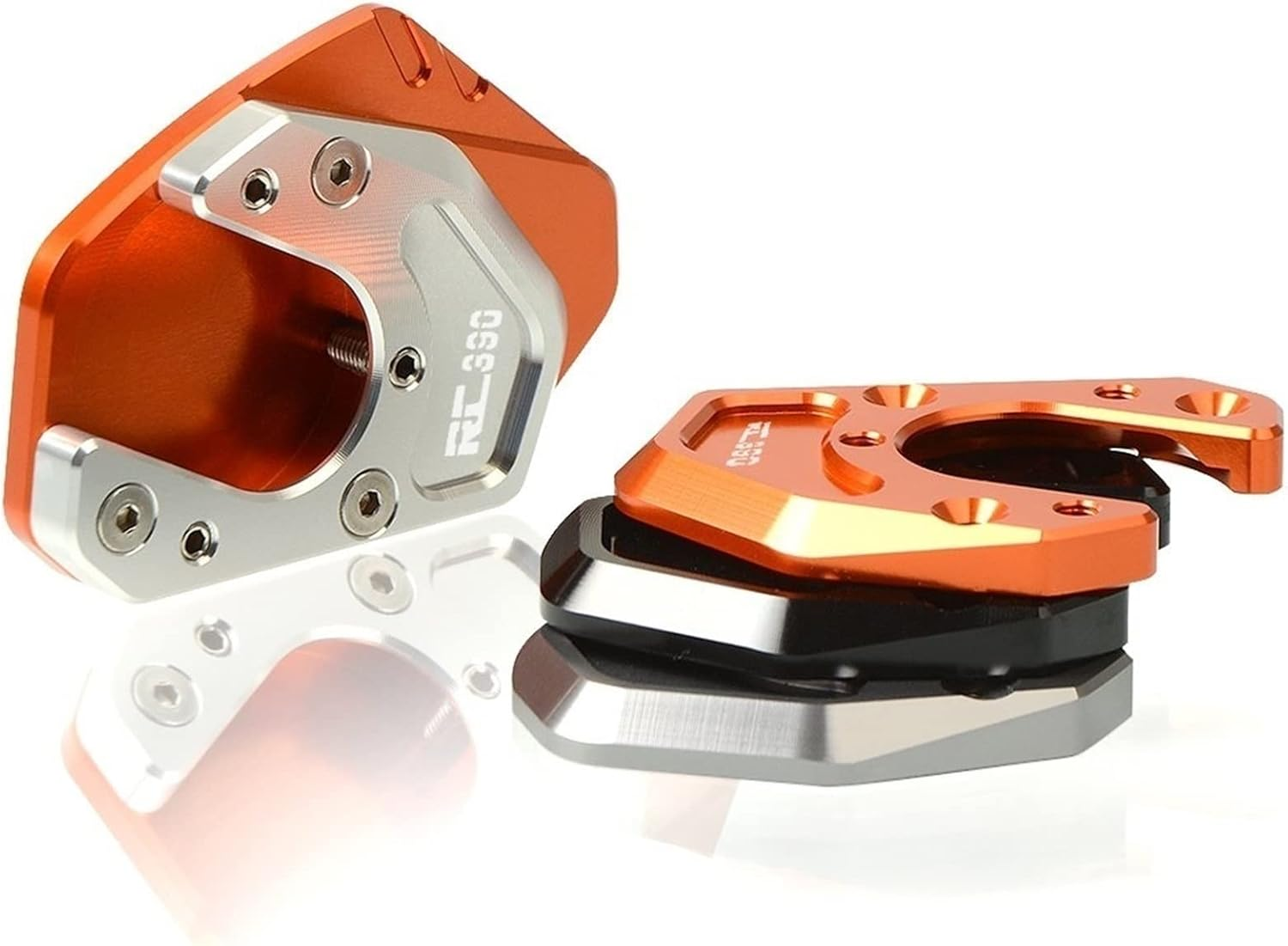 Motorbike Side Kickstand Pad for RC 125 2014 2015 2016 2017 2018 Motorcycle Accessories Stand Side Stand Extend Kickstand Footrest (Color : 12, Size : RC125)