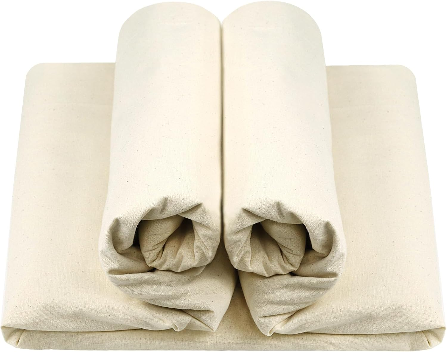 HOTGODEN Medium Weight 100% Cotton Muslin Fabric: 63 Inch X 2,5,10 Yards Unbleached Muslin Linen Fabric Material for Sewing Material Apparel Cloth image number 5