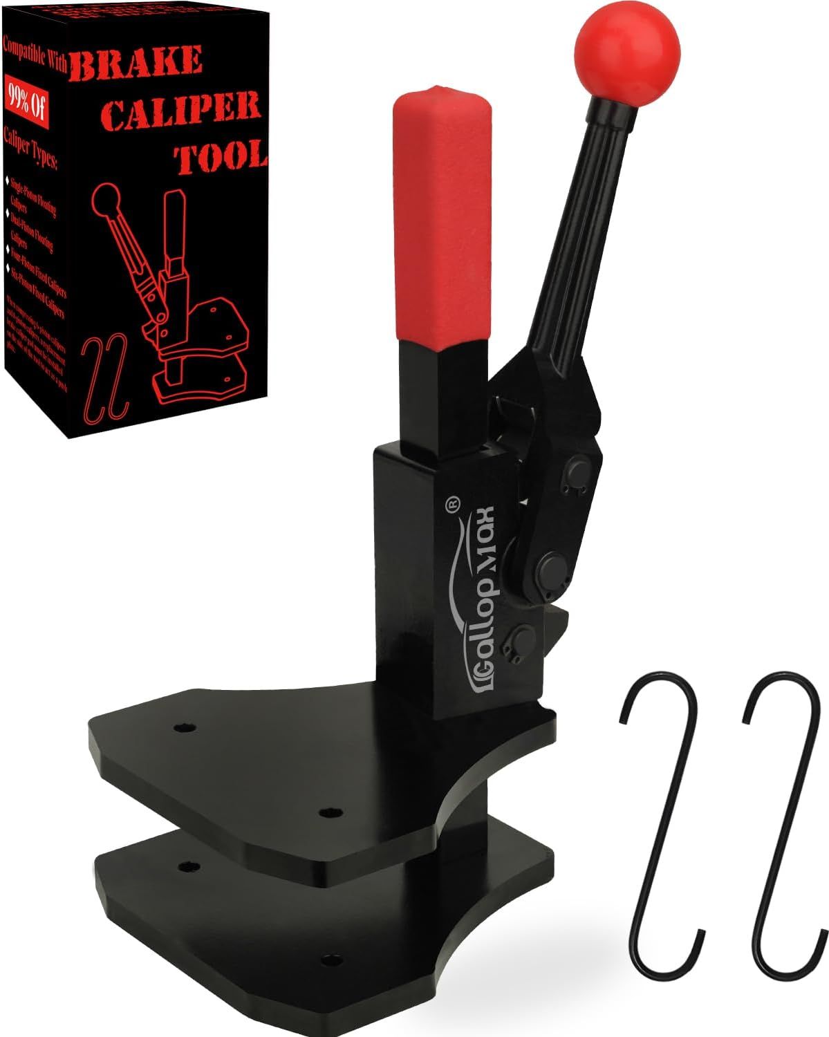 Brake Caliper Compression Tool Multi Piston Brake Pad Spreader Heavy Duty Brake Caliper Tool, Patented image number 5