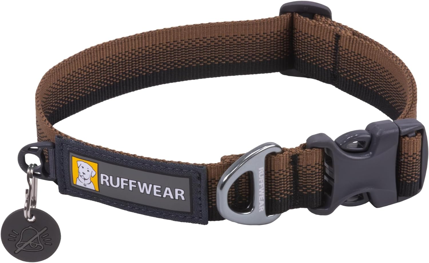 Ruffwear Front Range Collar, Dog Collar with V-Ring, Adjustable Length Pet Dog Collar, Comfortable Soft Fabric, Pet Collar with Dog Lead Attachment Ring, Moonlight Fade 20-26 Inches image number 4