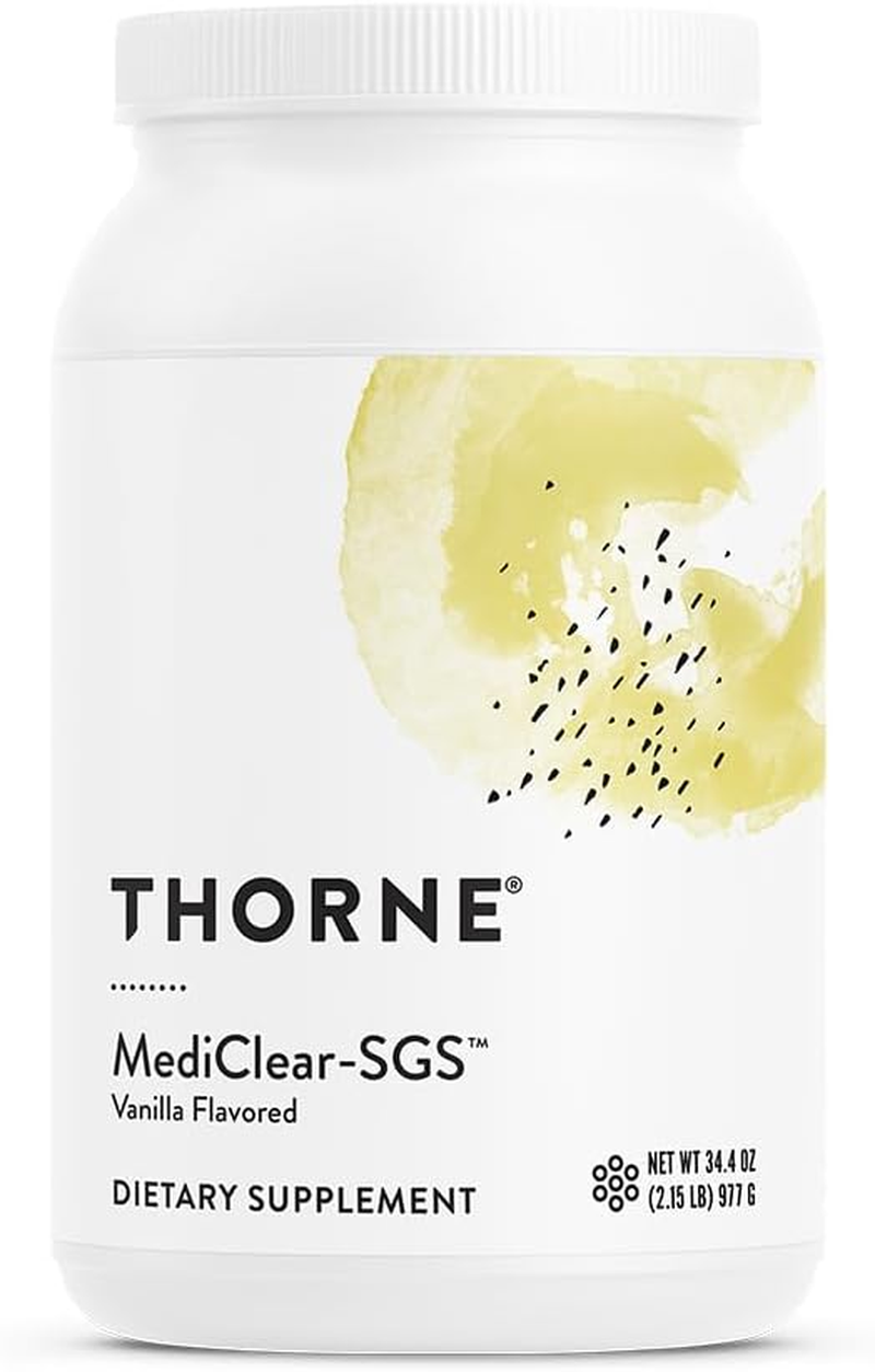 Thorne Mediclear-Sgs - Foundational Support, Elminate Environmental and Dietary Toxins - Rice and Pea Protein-Based Drink Powder with a Complete Multivitamin-Mineral Profile - Vanilla - 34.4 Oz