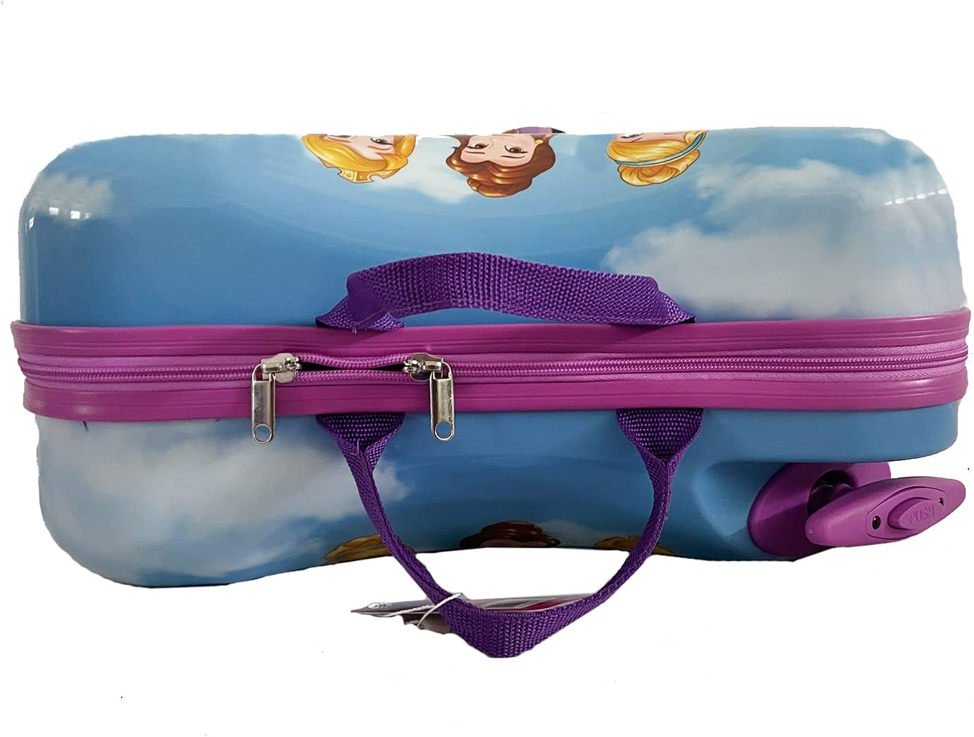 Fast Forward Kids Hardside Ride on Luggage for Kids 18" Suitcase Cute Lightweight Travel Trolly, Multicolor, 18 Inch, Princess image number 6