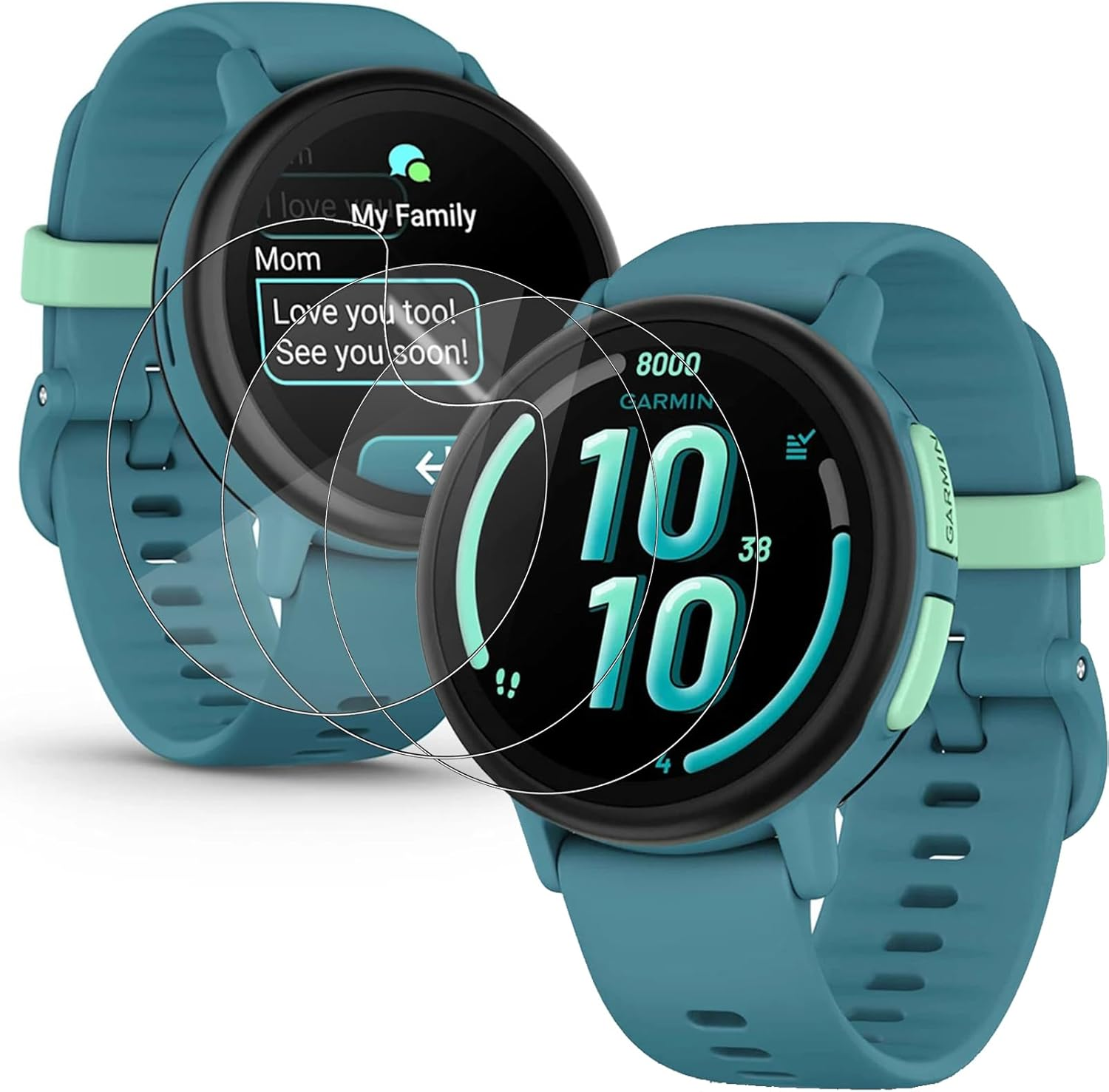 Electro-Weideworld Screen Protector for Garmin Bounce 2, 3 Pack Full Coverage Anti-Scratch HD Clear Flexible TPU Screen Film for Garmin Bounce 2, Self-Healing and Bubble Free image number 4