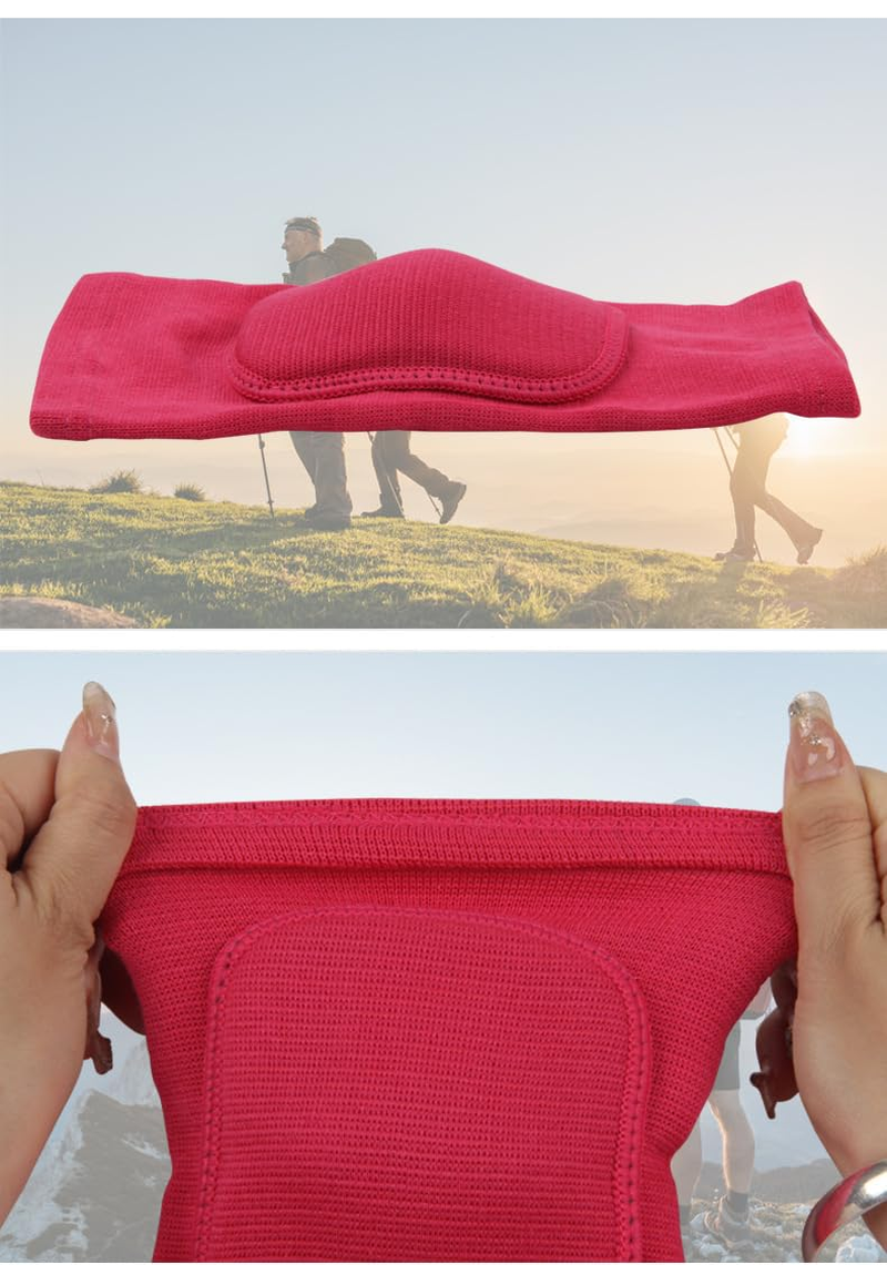 Soft Knee Pad Cover Tight Non-Falling Sponge Sleeves Breathable Flexible Elastic Support Protector Pad 2PCS (Blue, S) image number 1