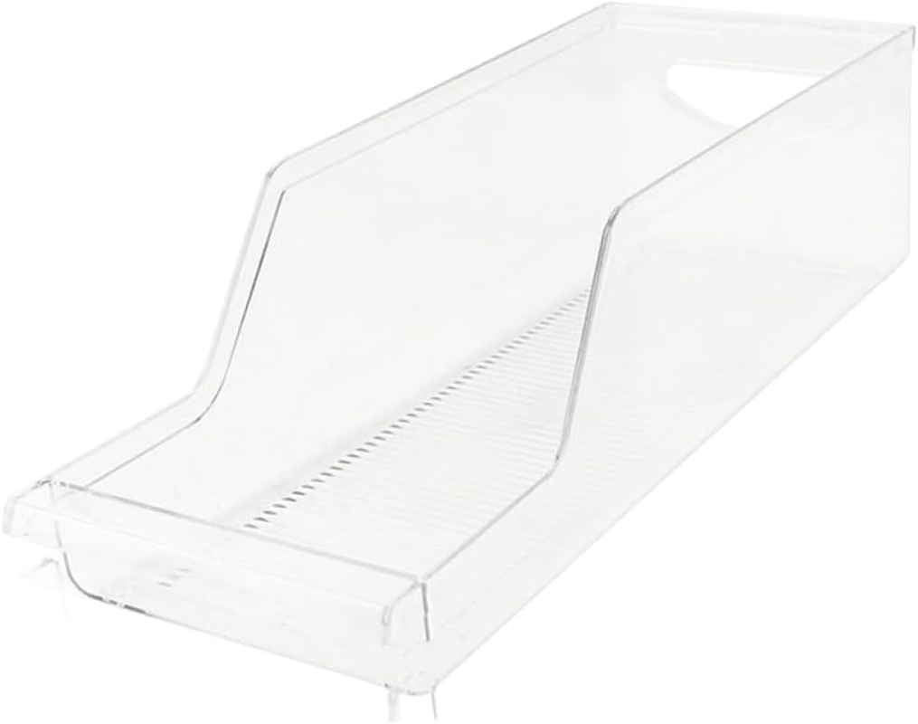 ULTECHNOVO Clear Stackable Beverage Storage Rack for Refrigerator Fridge Holder Food Grade PP Container Organizer for Kitchen Pantry Drinks Eggs and Vegetables Storage image number 1