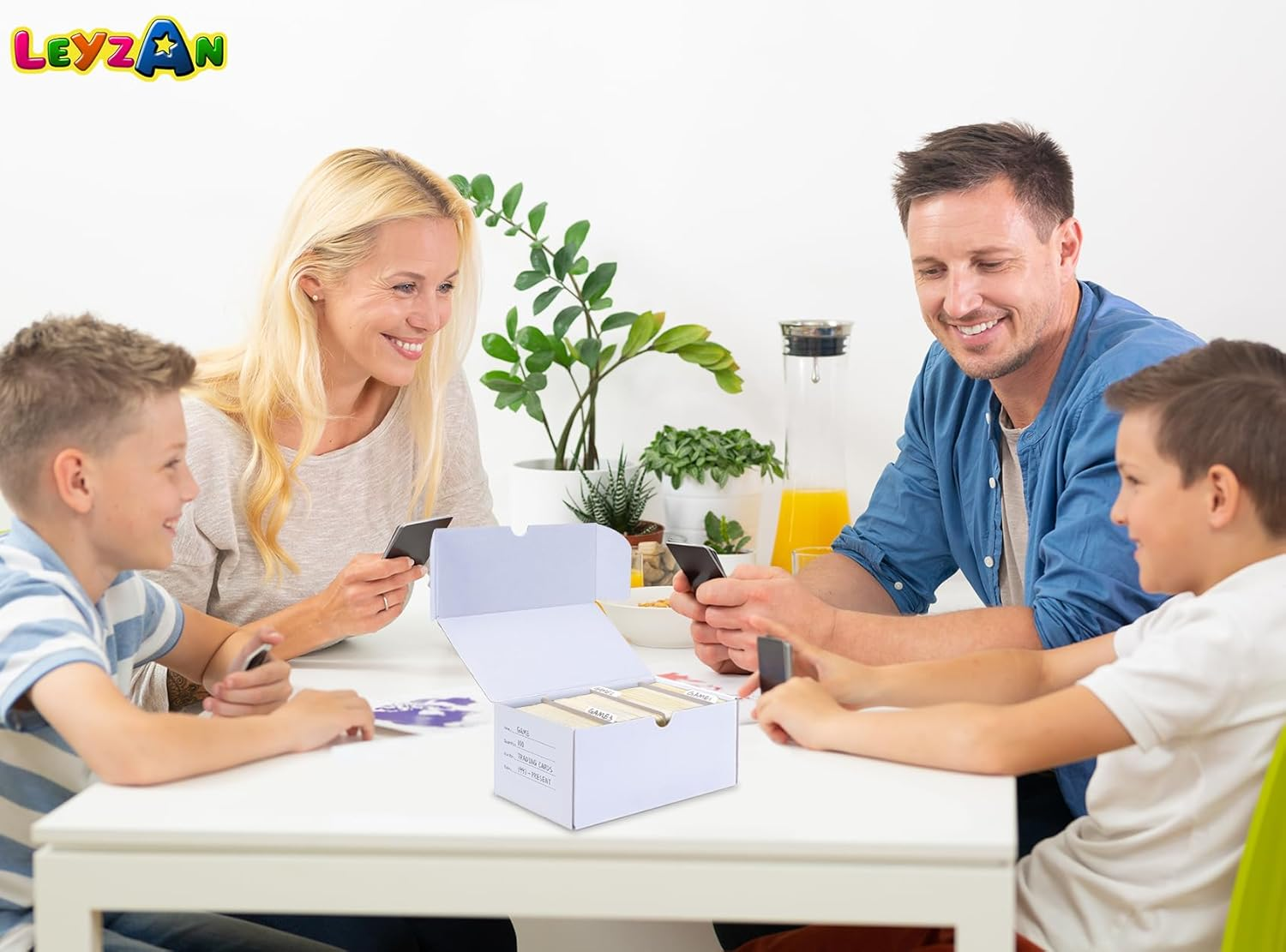 Trading-Card Storage Box, 8-Pack &bull; 600 Count Corrugated Cardboard Storage with Dividers & Labels for Tcg/Magic/Mtg Storage and Collection, 10.4 INCH Horizontal image number 4