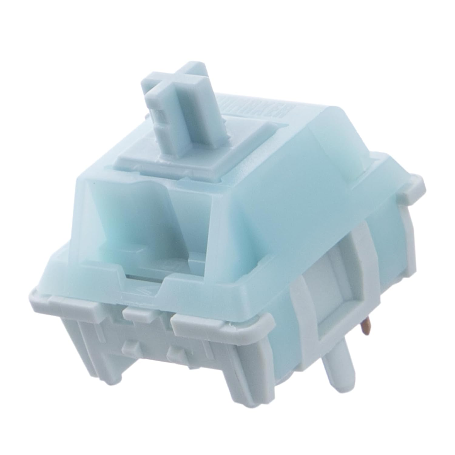 EPOMAKER Creamy Jade 45Gf Gaming Keyboard Switches, 100 PCS Linear Switch, 5-Pin Pre-Lubed Switch, with PC/PA66 Case, POK Stem, Compatible with MX Keycaps for Mechanical Keyboard image number 5