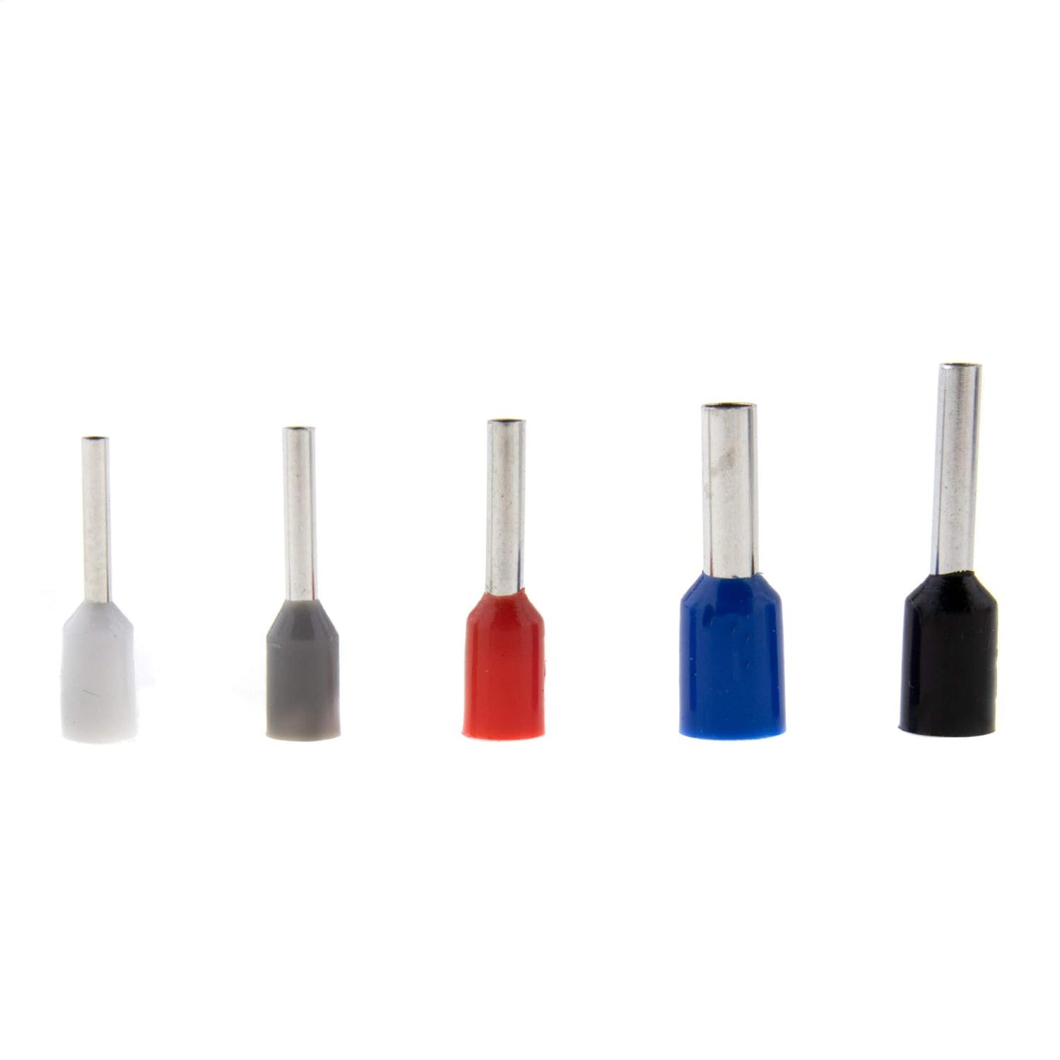 Seki Conductor Sleeves Assortment Shaker Insulated 400 Pcs. (50 X 0.50 Mm&sup2;, 100 X 0.75 Mm&sup2;, 100 X 1.00 Mm&sup2;, 100 X 1.50 Mm&sup2;, 50 X 2.50 Mm&sup2;) in Accordance with DIN Colour Code in Shaker image number 3