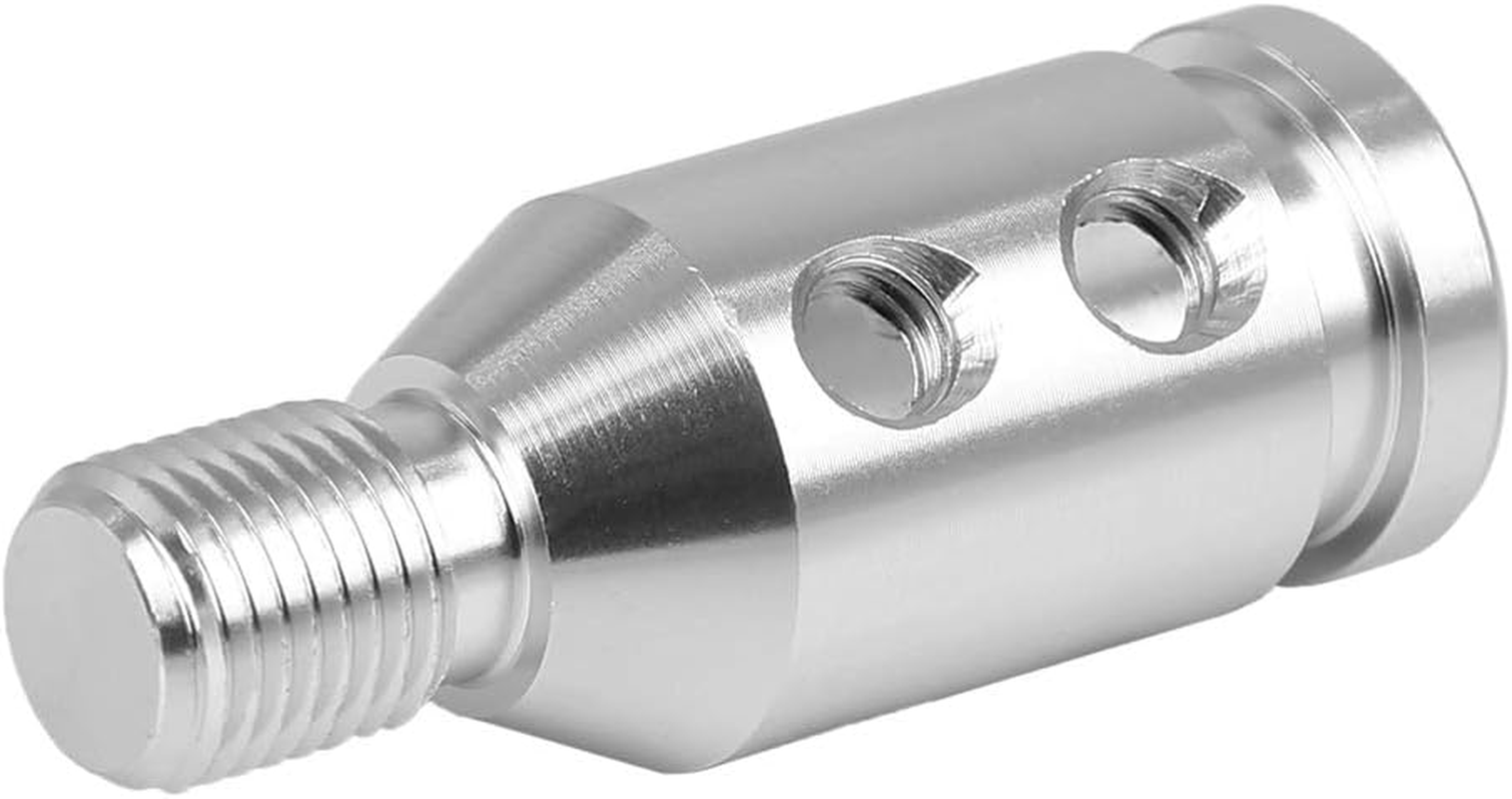 X AUTOHAUX M12X1.25 Silver Tone Gear Shift Knob Adapter Non Threaded Shifter for Automotive Count image number 3