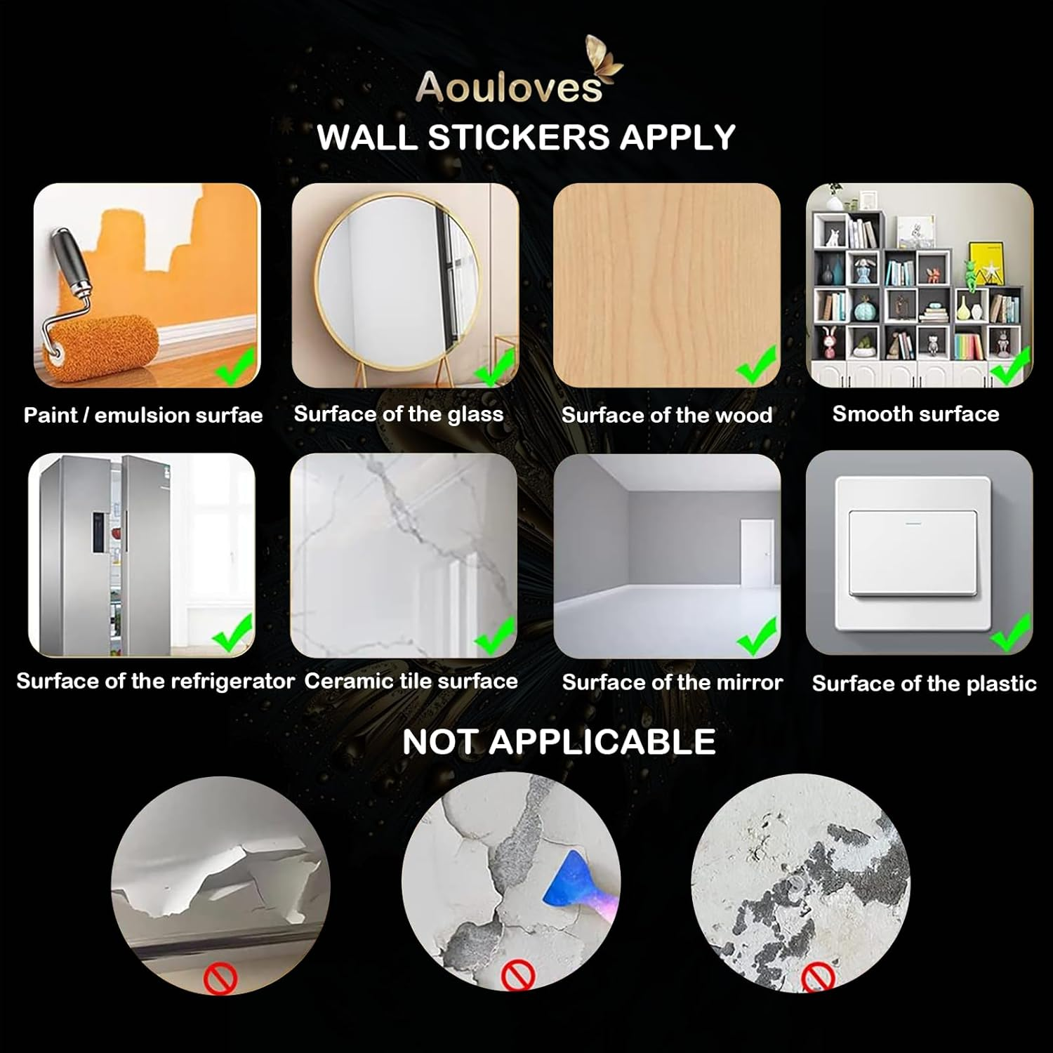 72Pcs 3D Butterfly Wall Decor Stickers, Gold Butterfly Decorations 3 Styles,Butterfly Decorations Butterfly Party Cake Decorations 3D Butterfly Stickers Decals for Girls Kids Baby Bedroom (Gold) image number 1