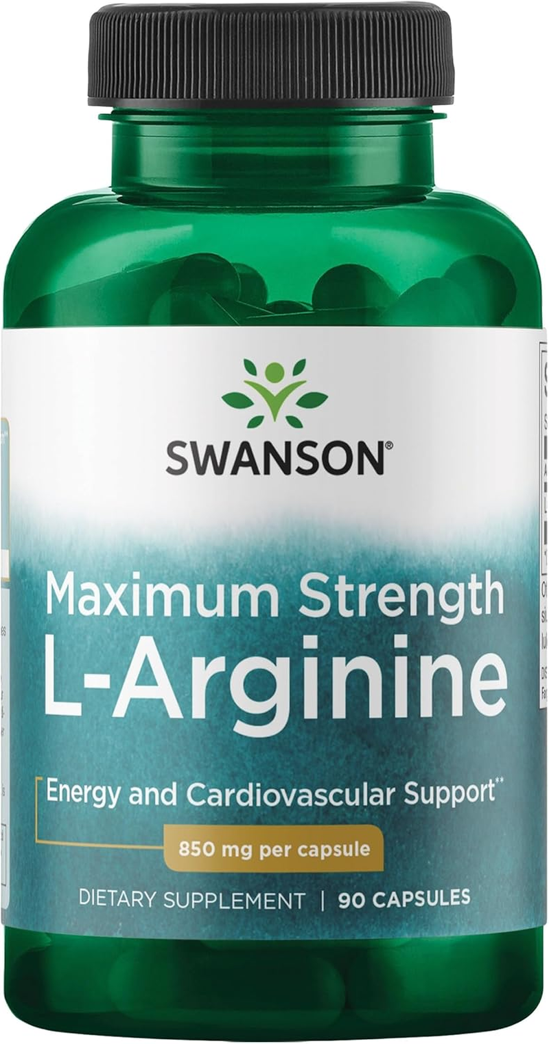 Swanson L-Arginine, 850Mg, 90 Capsules image number 2