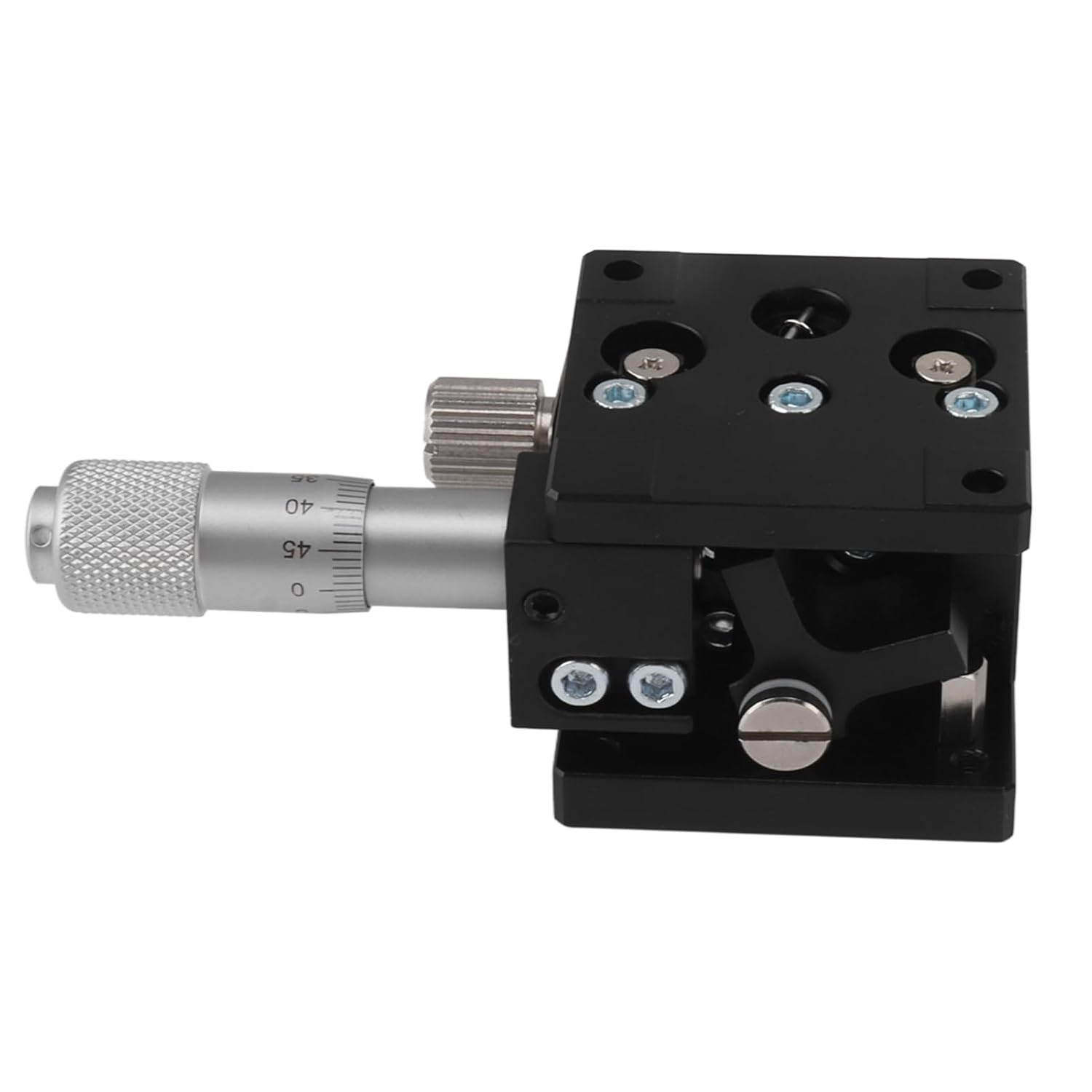 Manual Linear Stage Aluminum Alloy Z Axes Slide Table 19.6N Bearing for Alignment Positioning Capacitive Touch Screen Production Equipment Optical Instruments Alloy Sliding Table image number 4