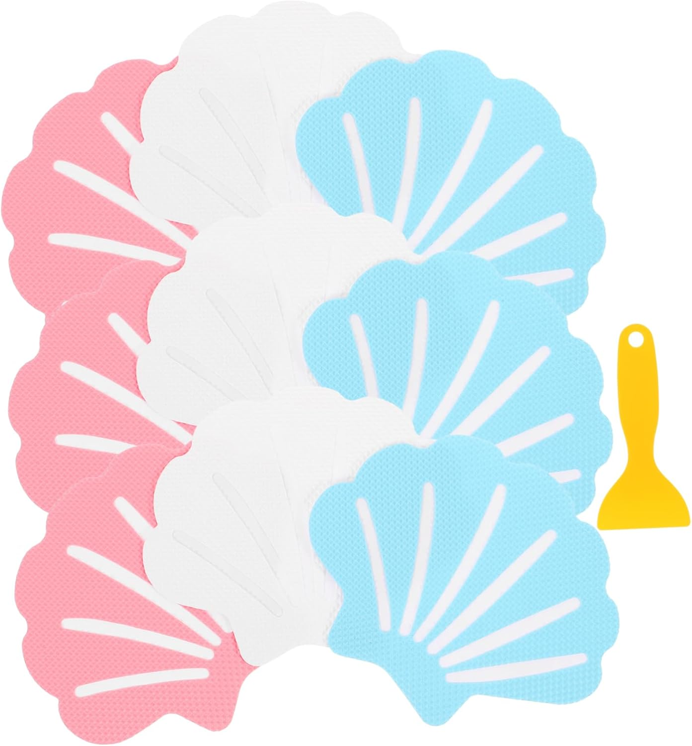 UTHCLO Bathtub Non-Slip Stickers Slip Decals Set 19Pcs Peva Stickers for Bathroom Shower Safety Decals Decorative image number 5